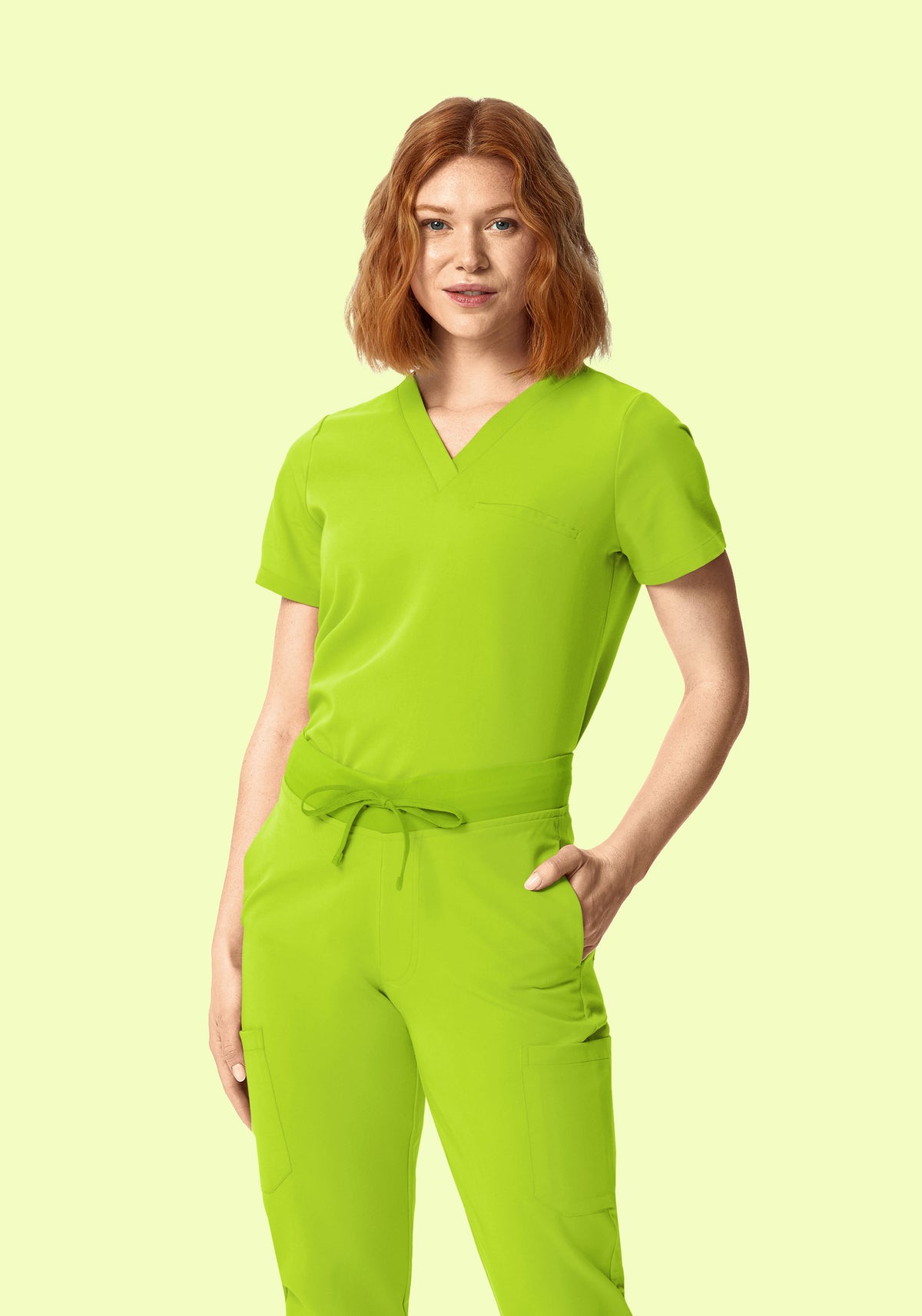 One Pocket Top Apple Green