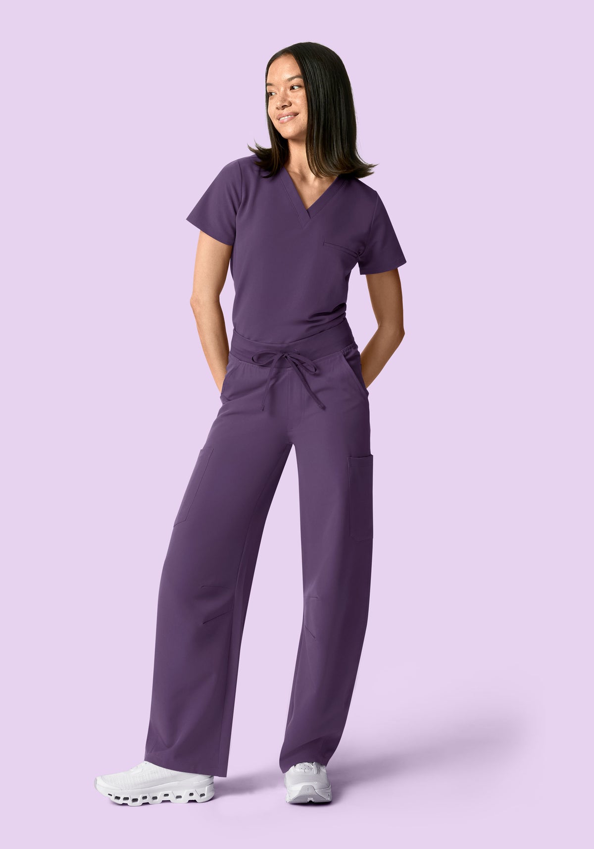 Mid-Rise Barrel Pants Dewberry