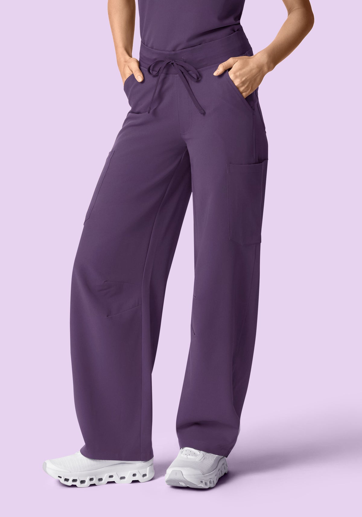 Mid-Rise Barrel Pants Dewberry