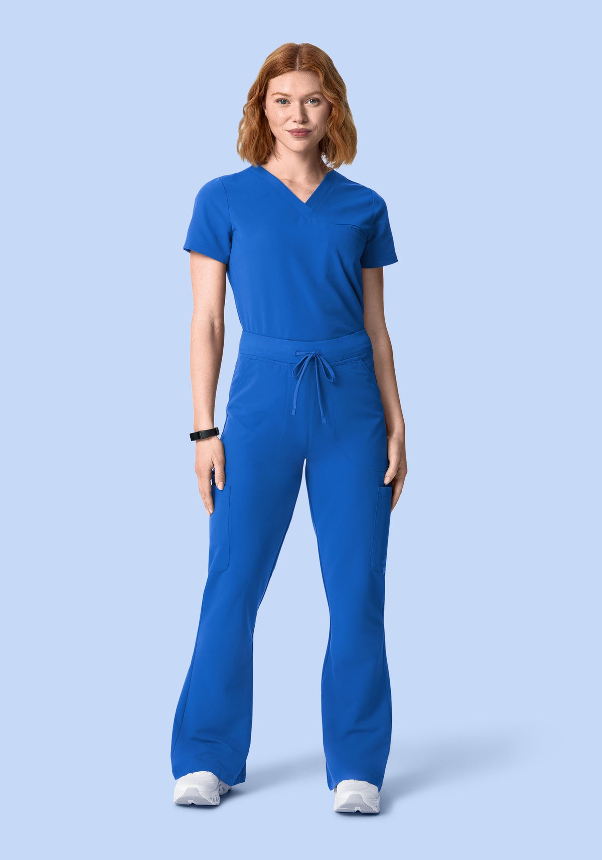 High Waisted Flares Royal Blue