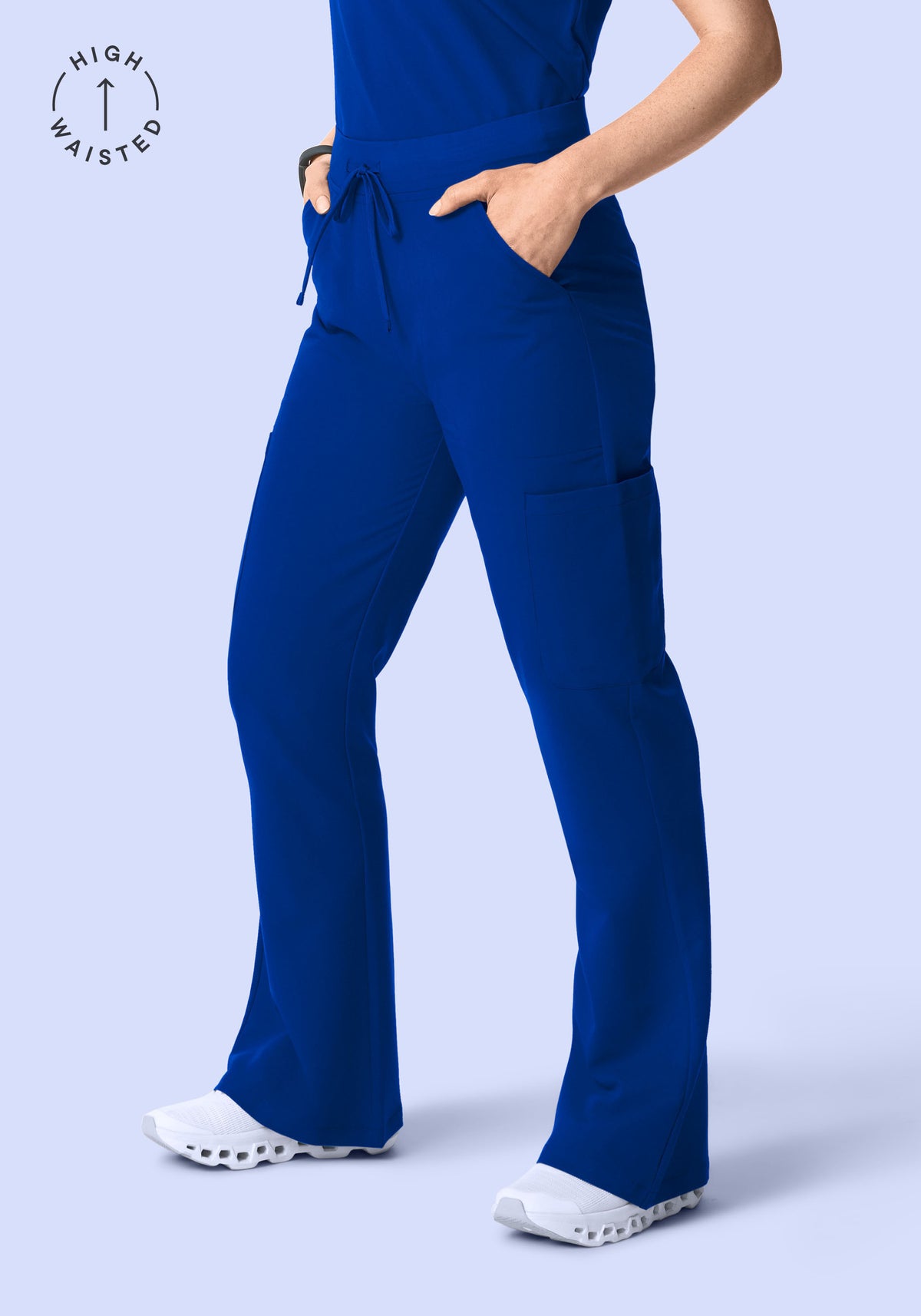 High Waisted Flares Galaxy Blue