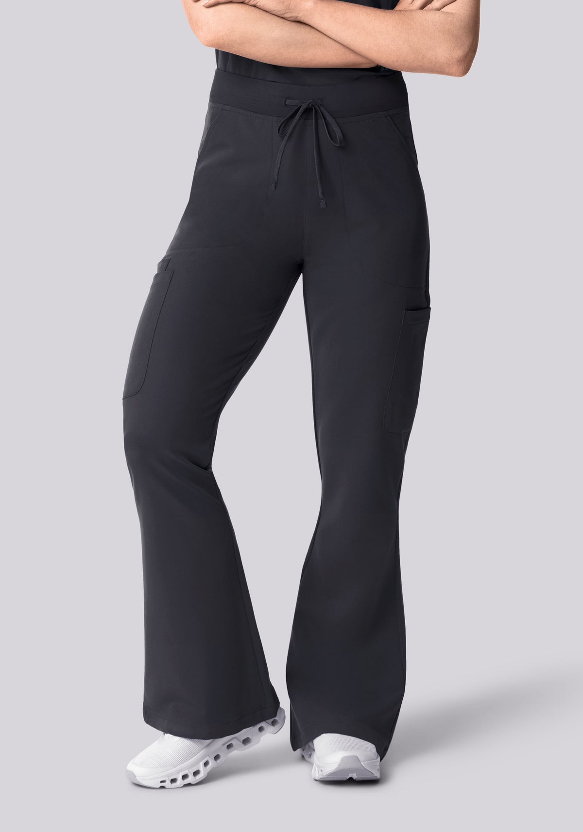 High Waisted Flares Pewter