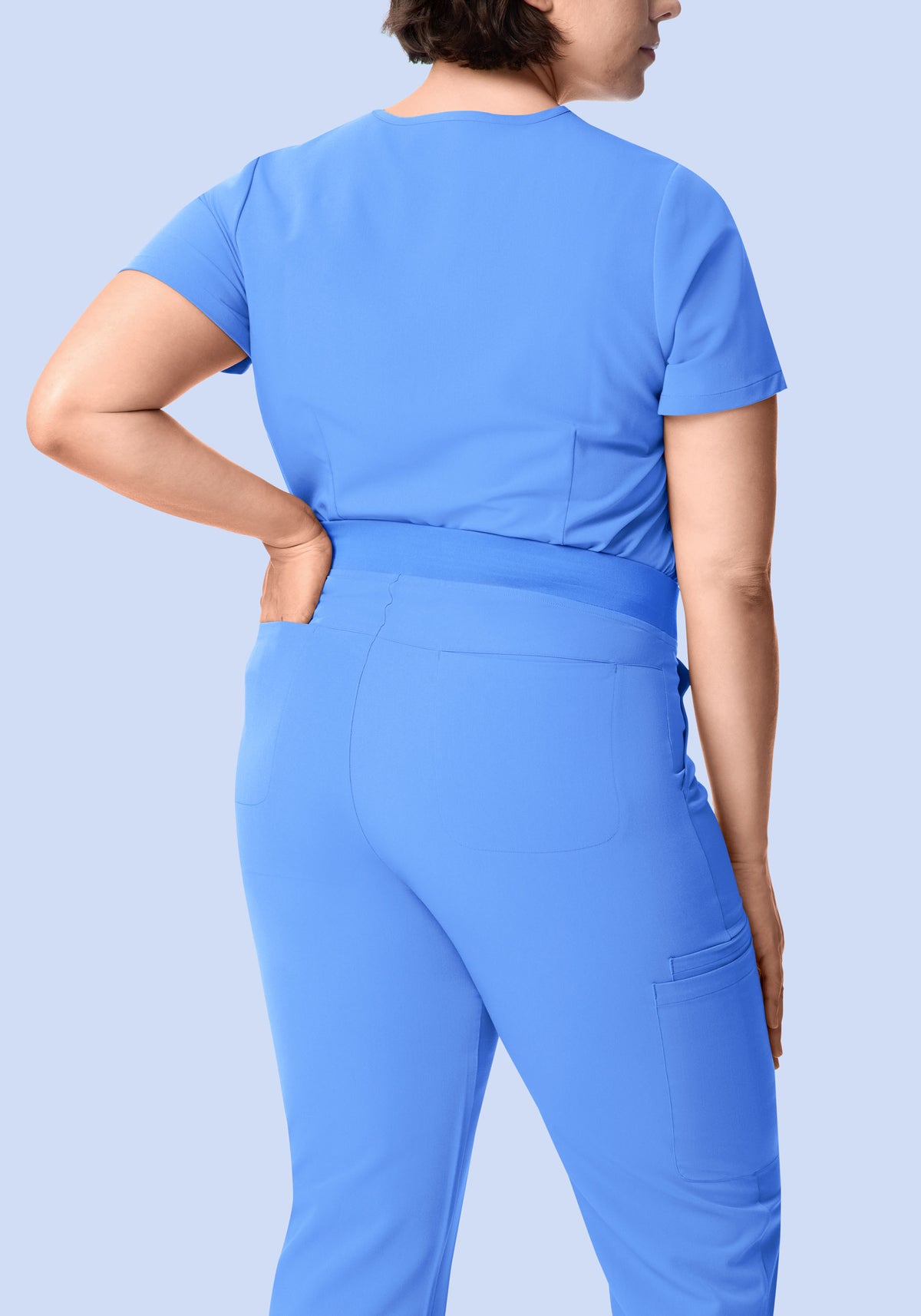 High Waisted Flares Ceil Blue