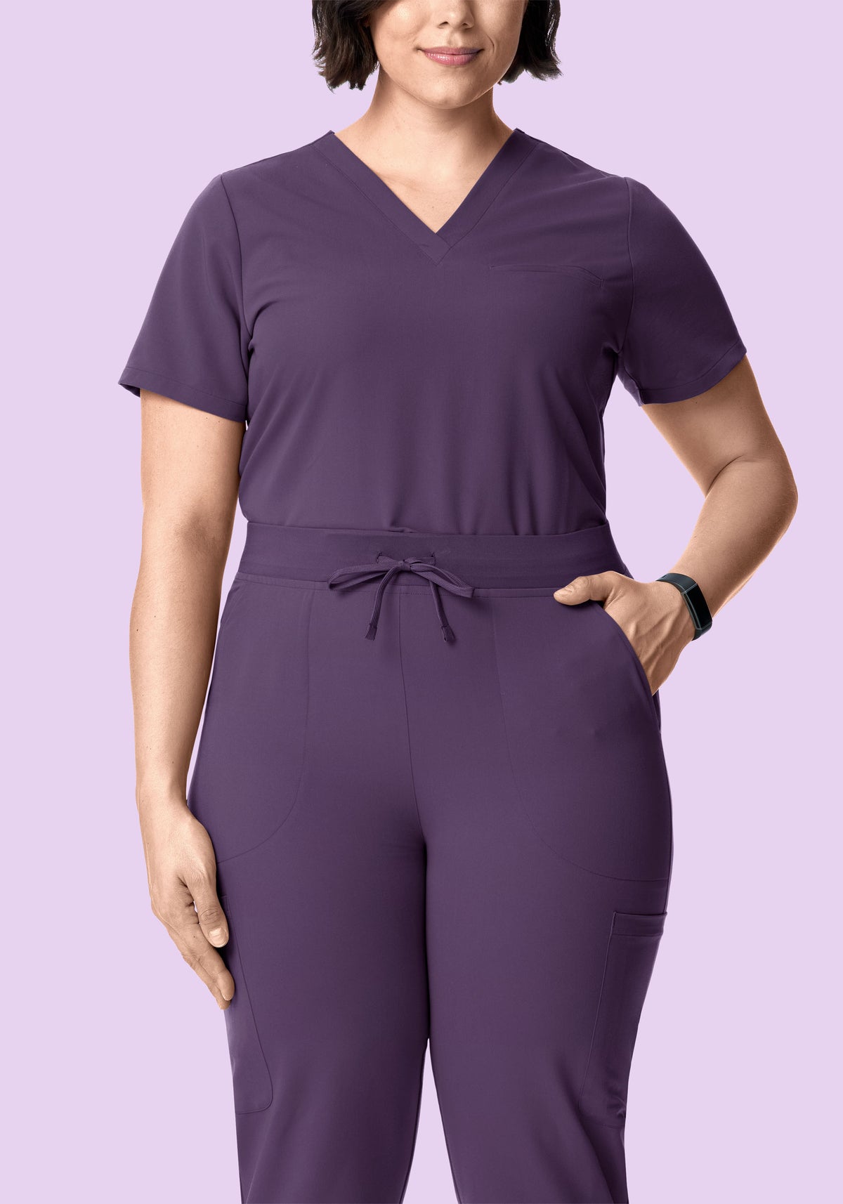 High Waisted Flares Dewberry