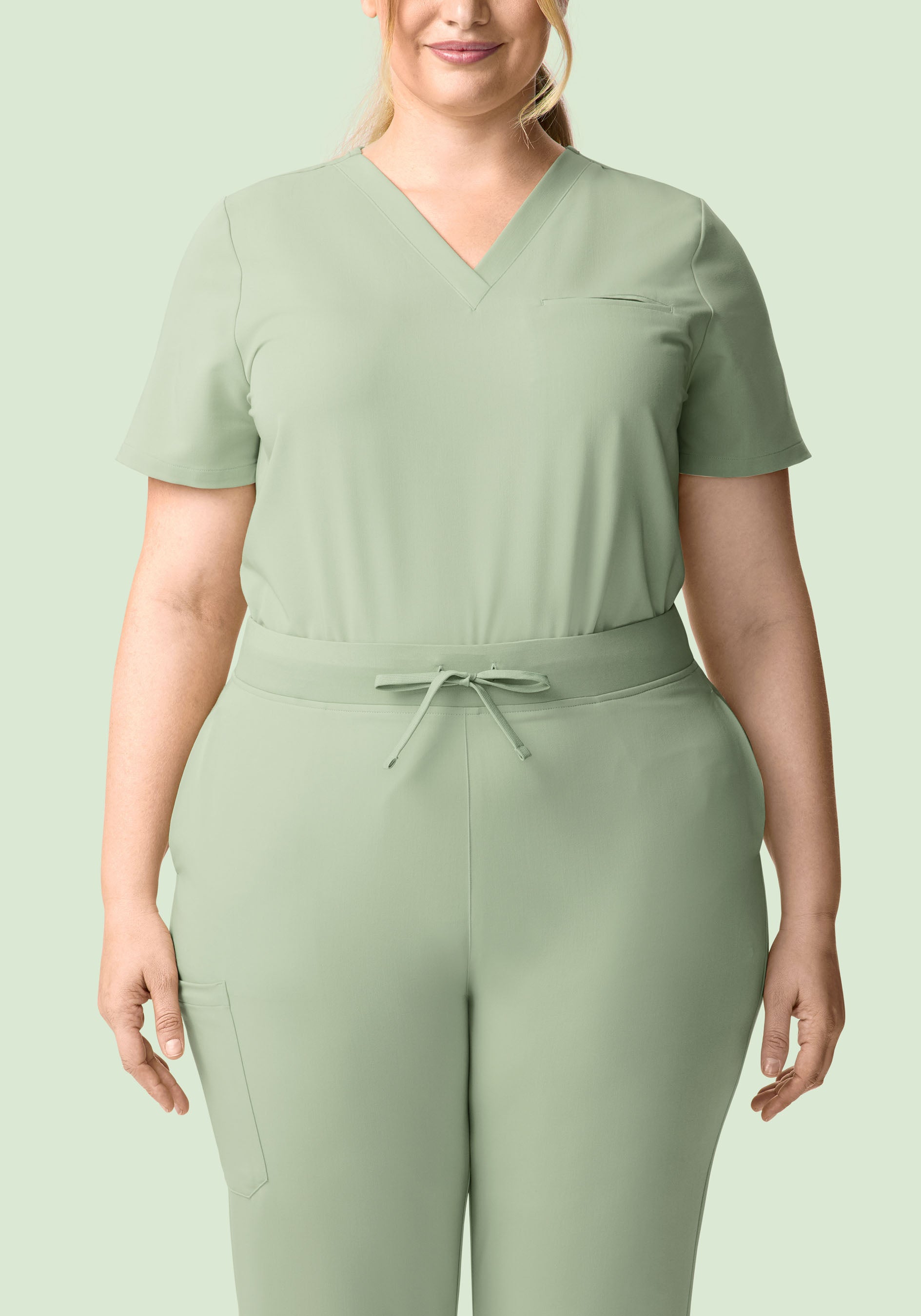 High Waisted Joggers Green Tea