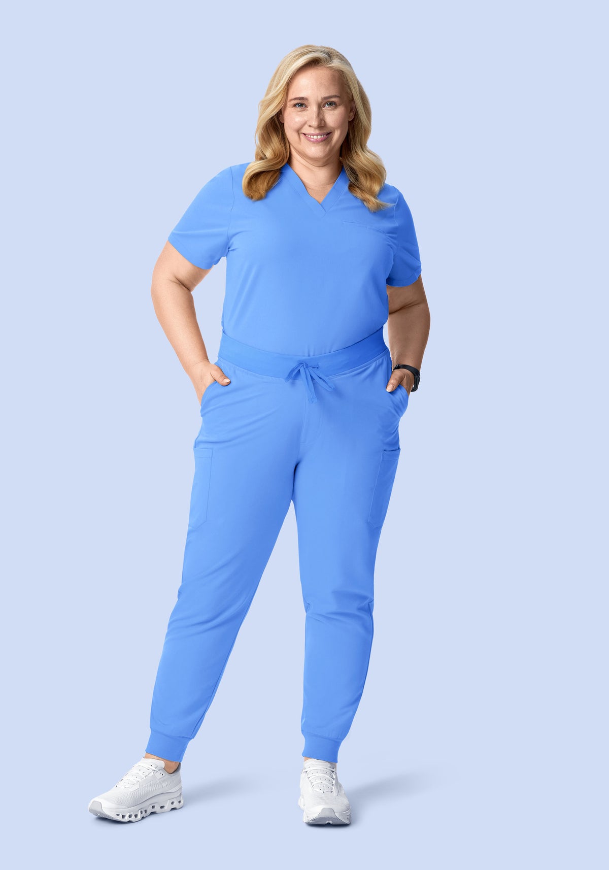 9 Pocket Joggers Ceil Blue