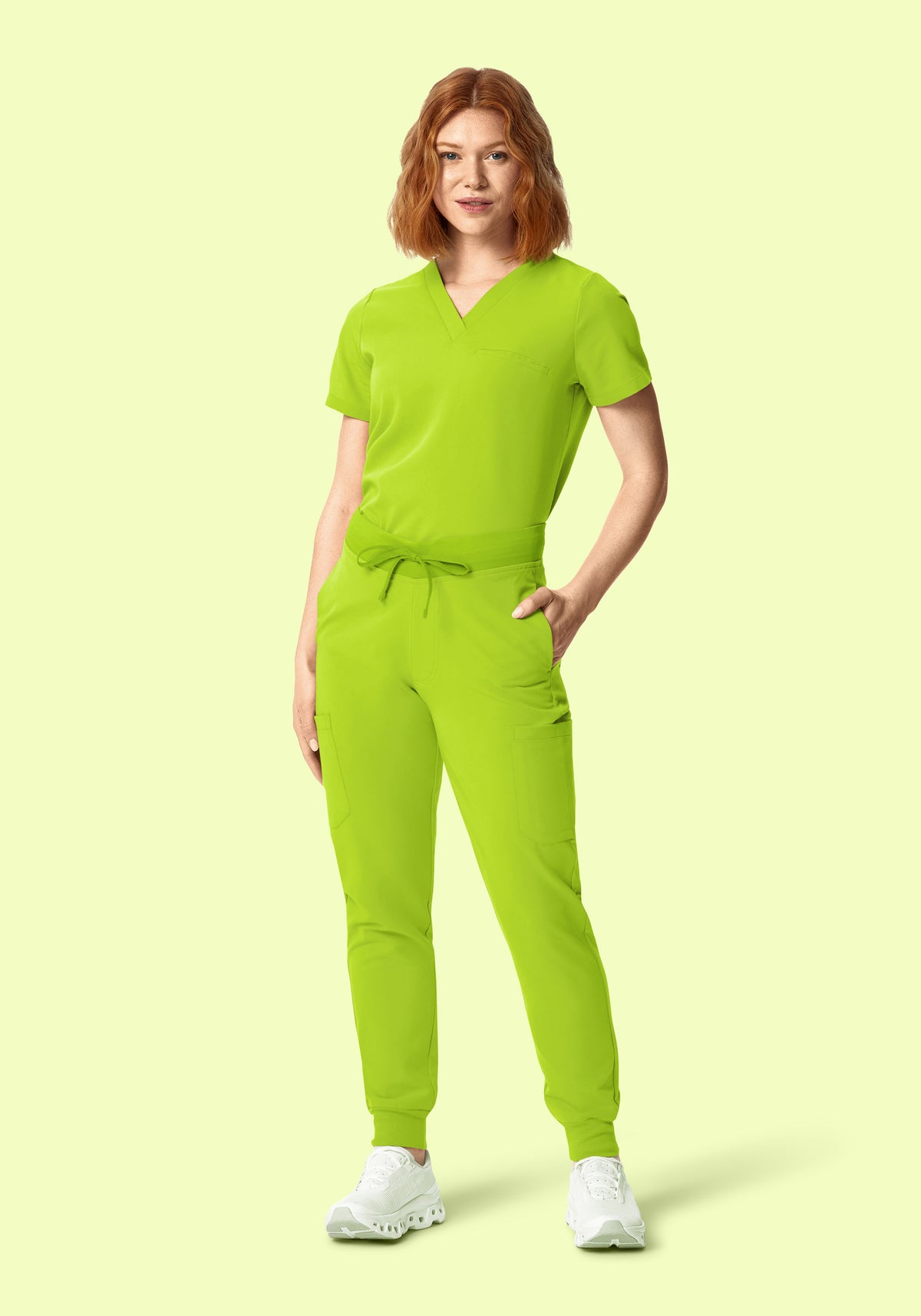 9 Pocket Joggers Apple Green