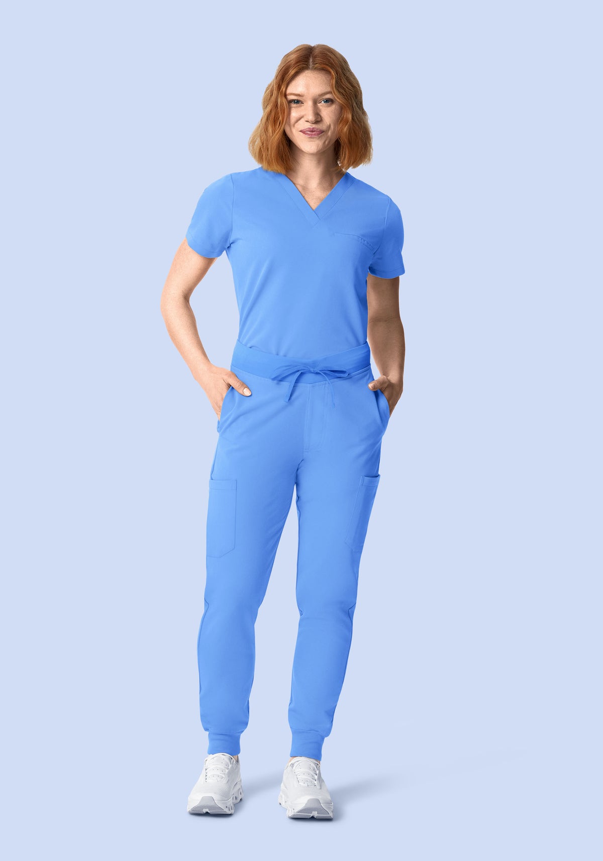 9 Pocket Joggers Ceil Blue