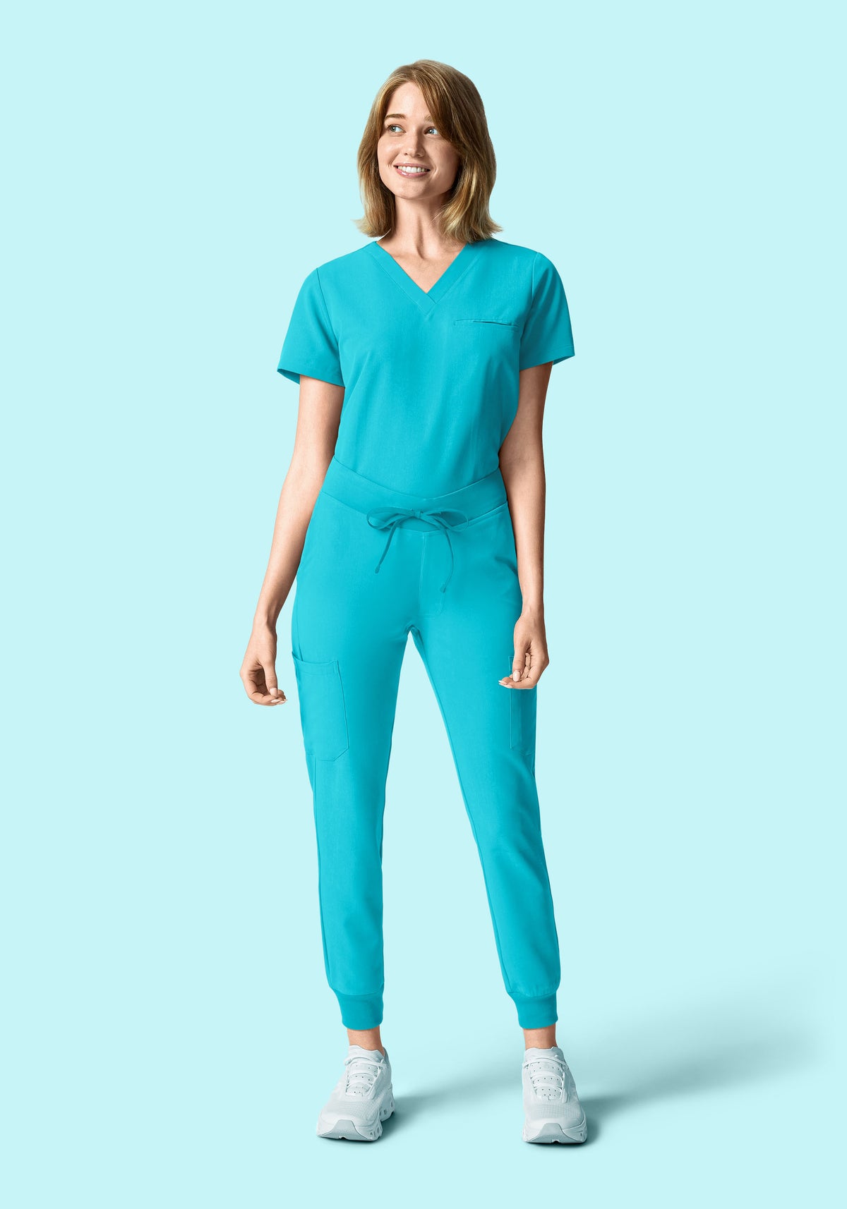 9 Pocket Joggers Teal