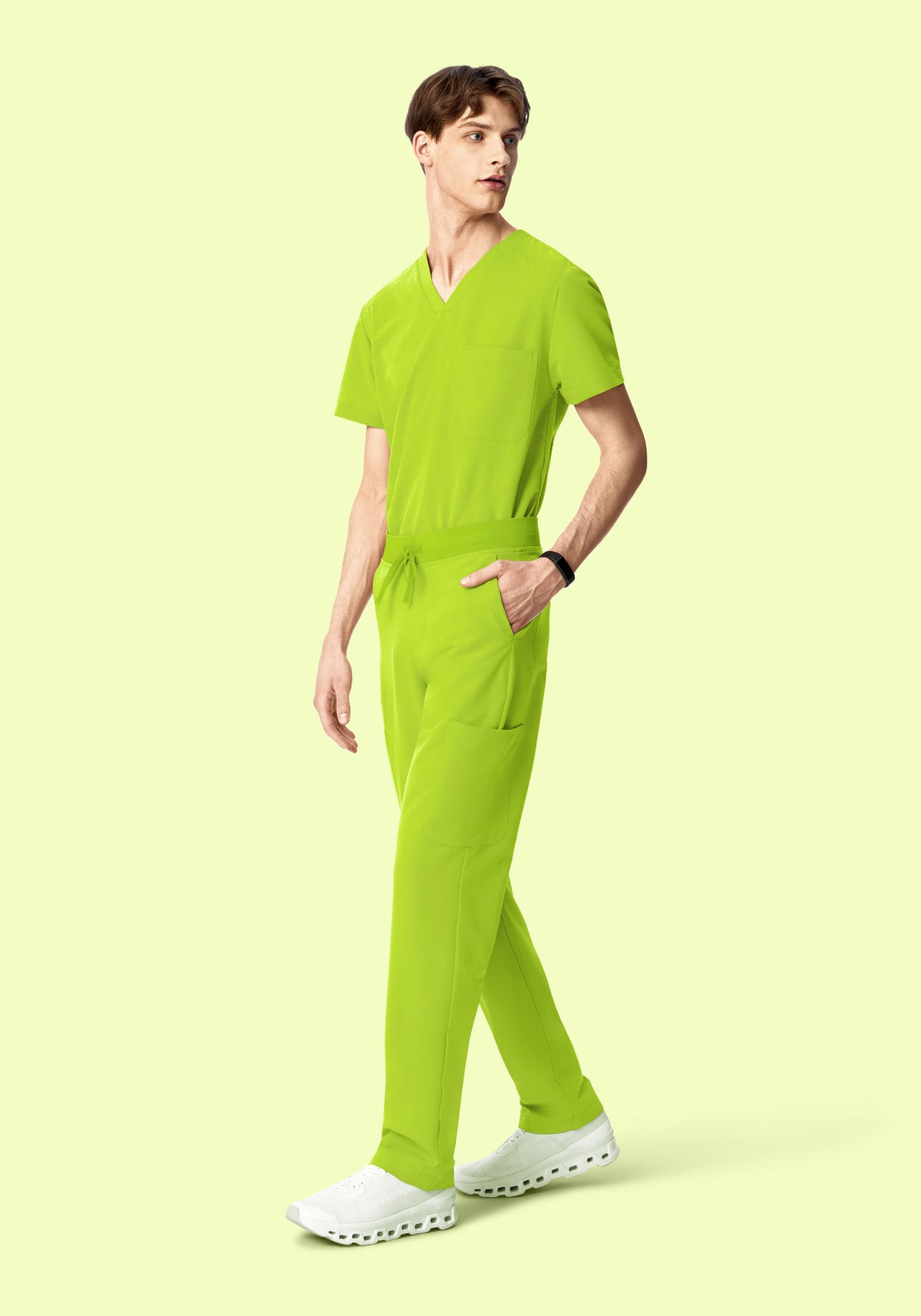 7 Pocket Cargos Apple Green