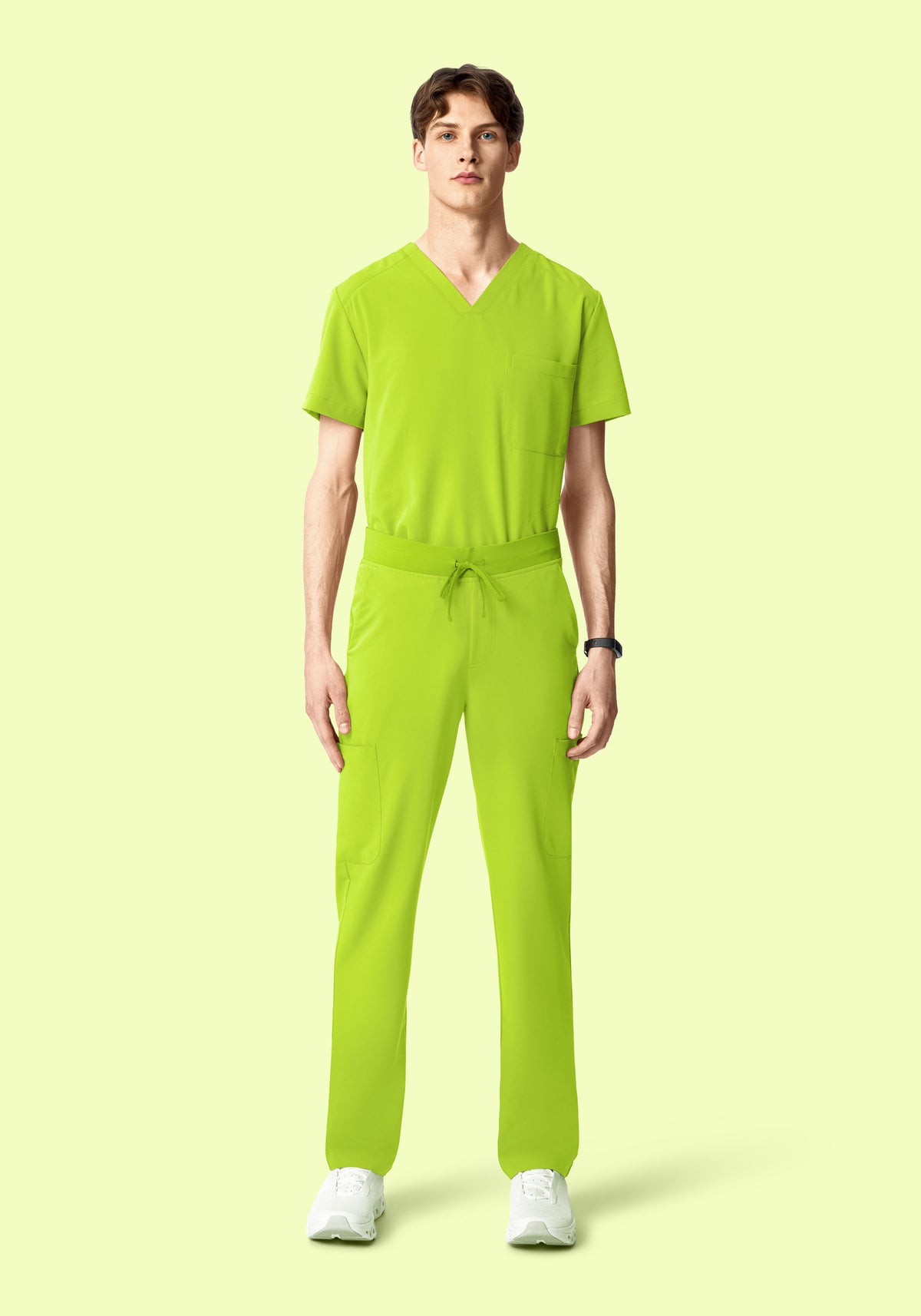 Three Pocket Top Apple Green