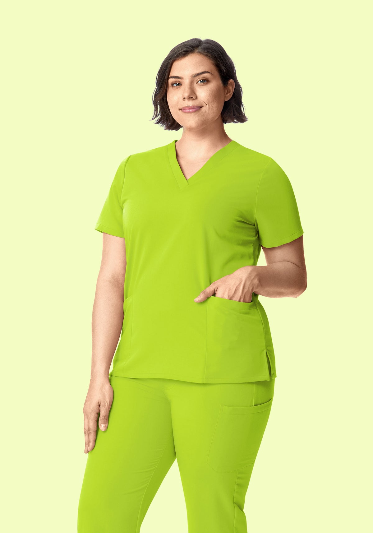 6 Pocket Top Apple Green