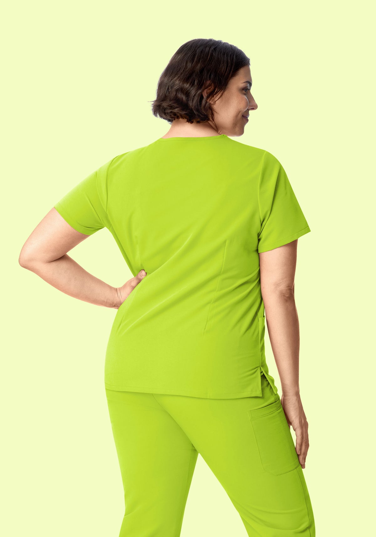 6 Pocket Top Apple Green