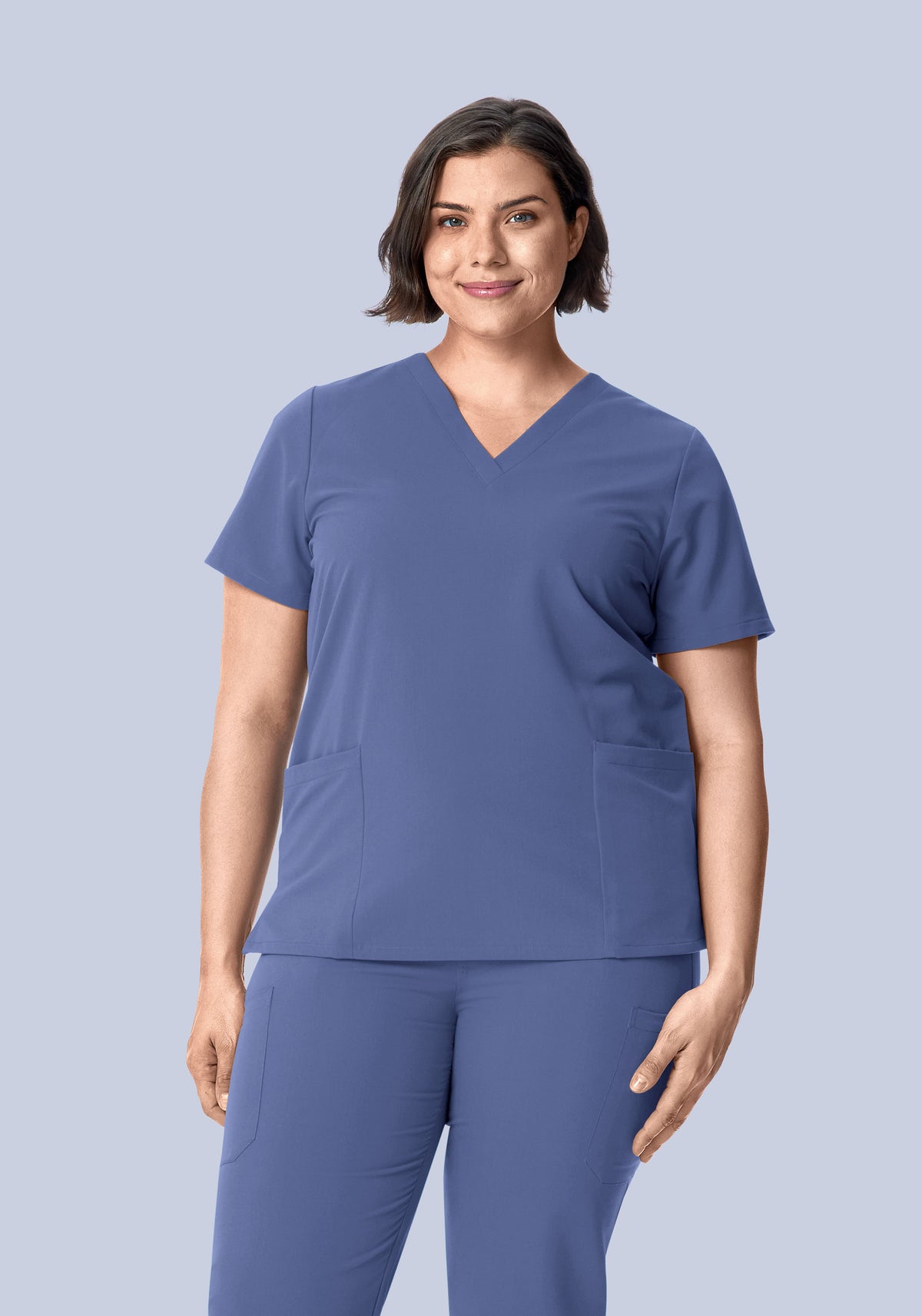 6 Pocket Top Deep Periwinkle