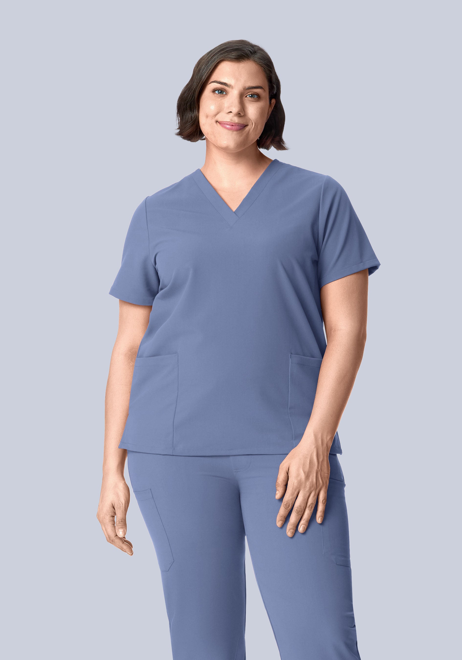 6 Pocket Top Periwinkle
