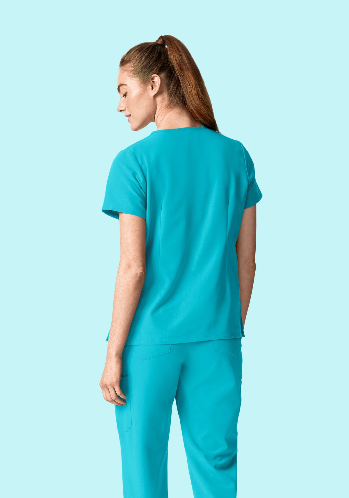 6 Pocket Top Teal