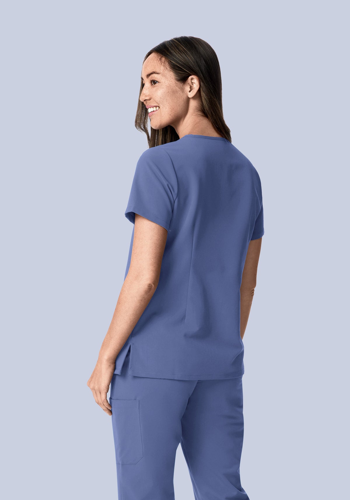 6 Pocket Top Deep Periwinkle