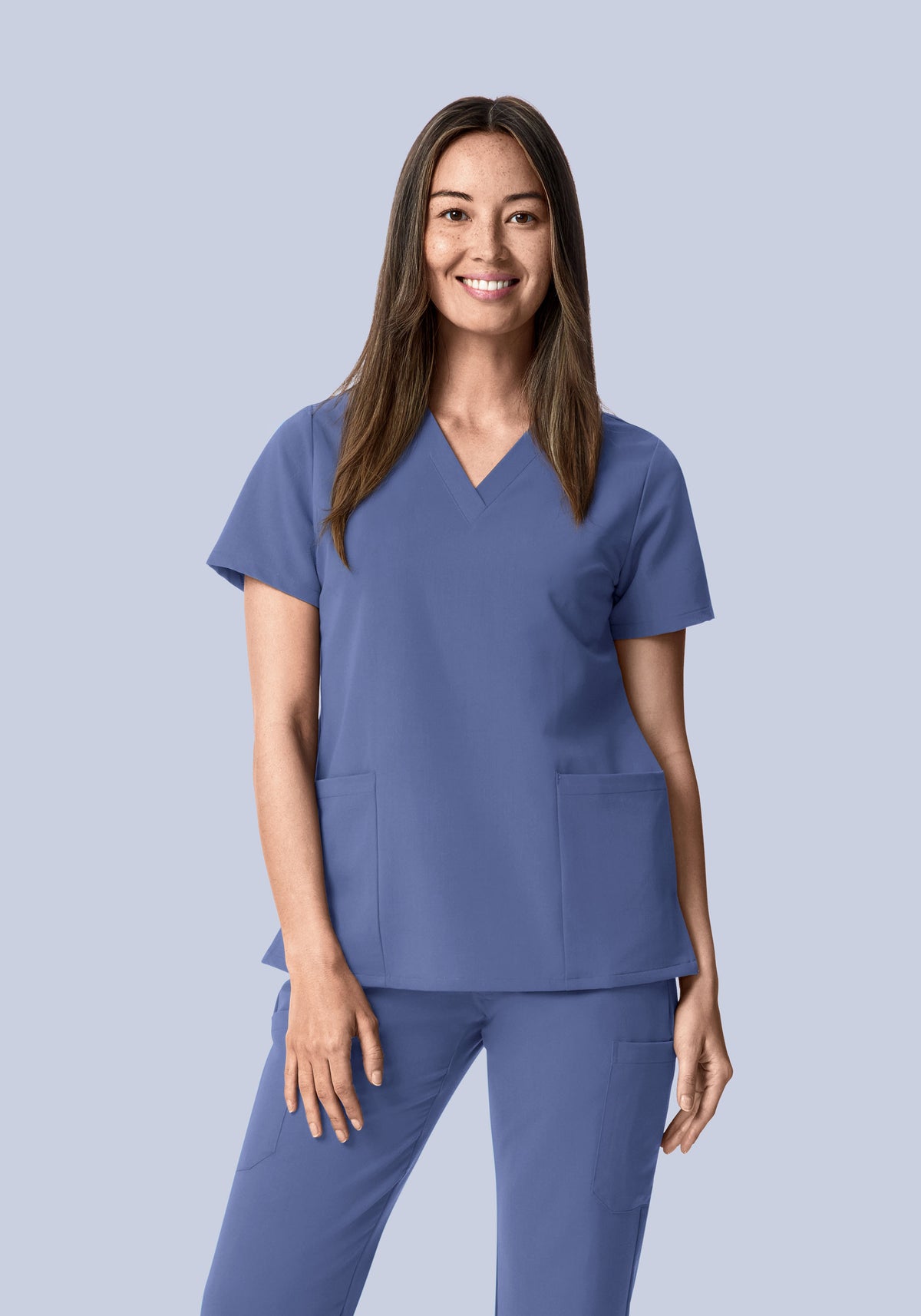 6 Pocket Top Deep Periwinkle