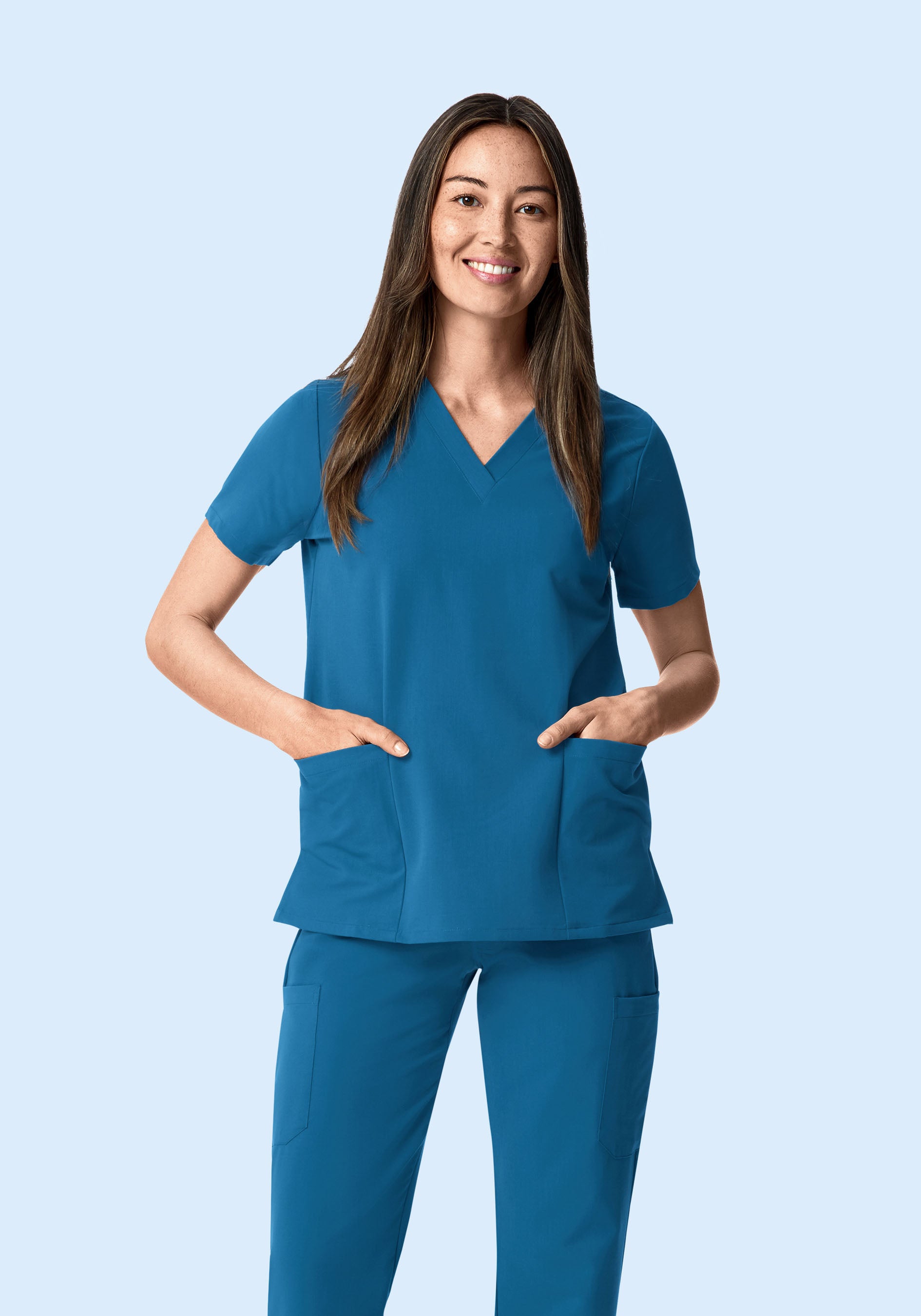 6 Pocket Top Vallarta Blue