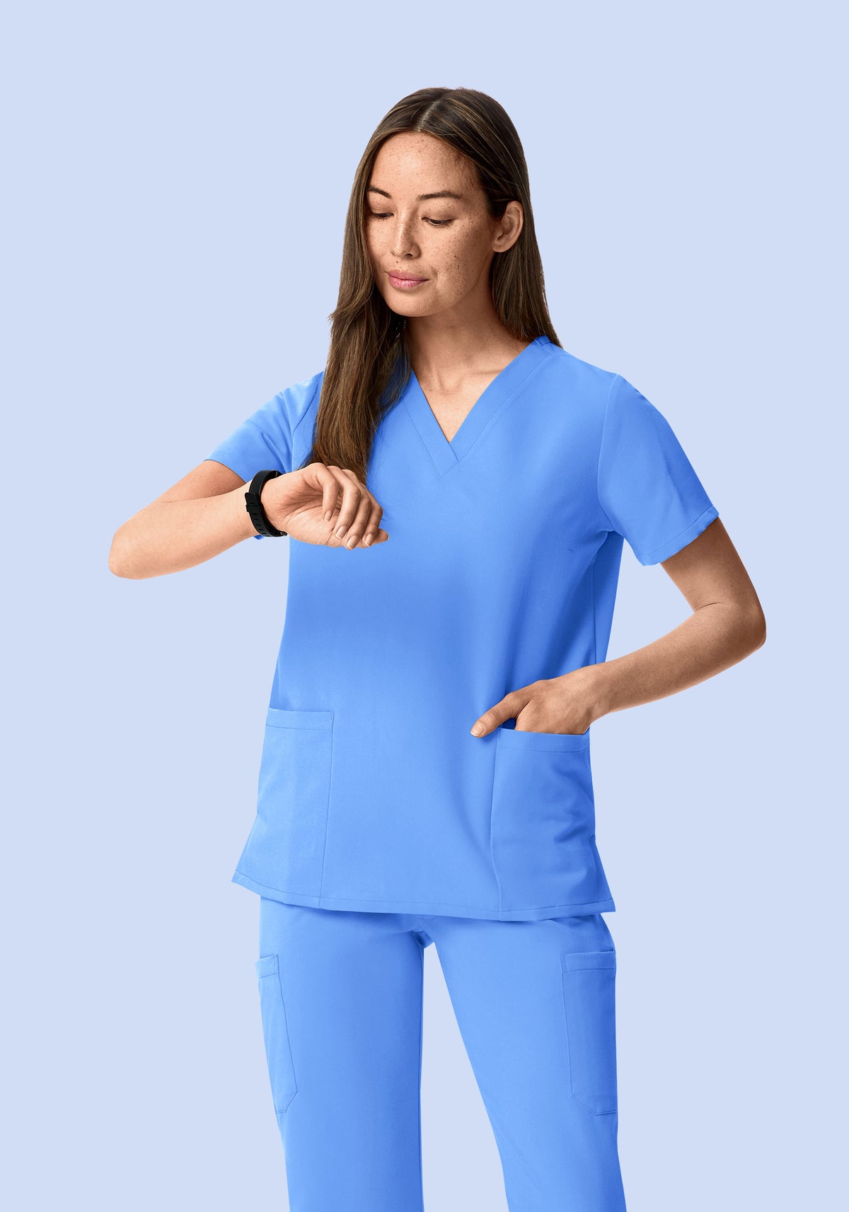6 Pocket Top Ceil Blue