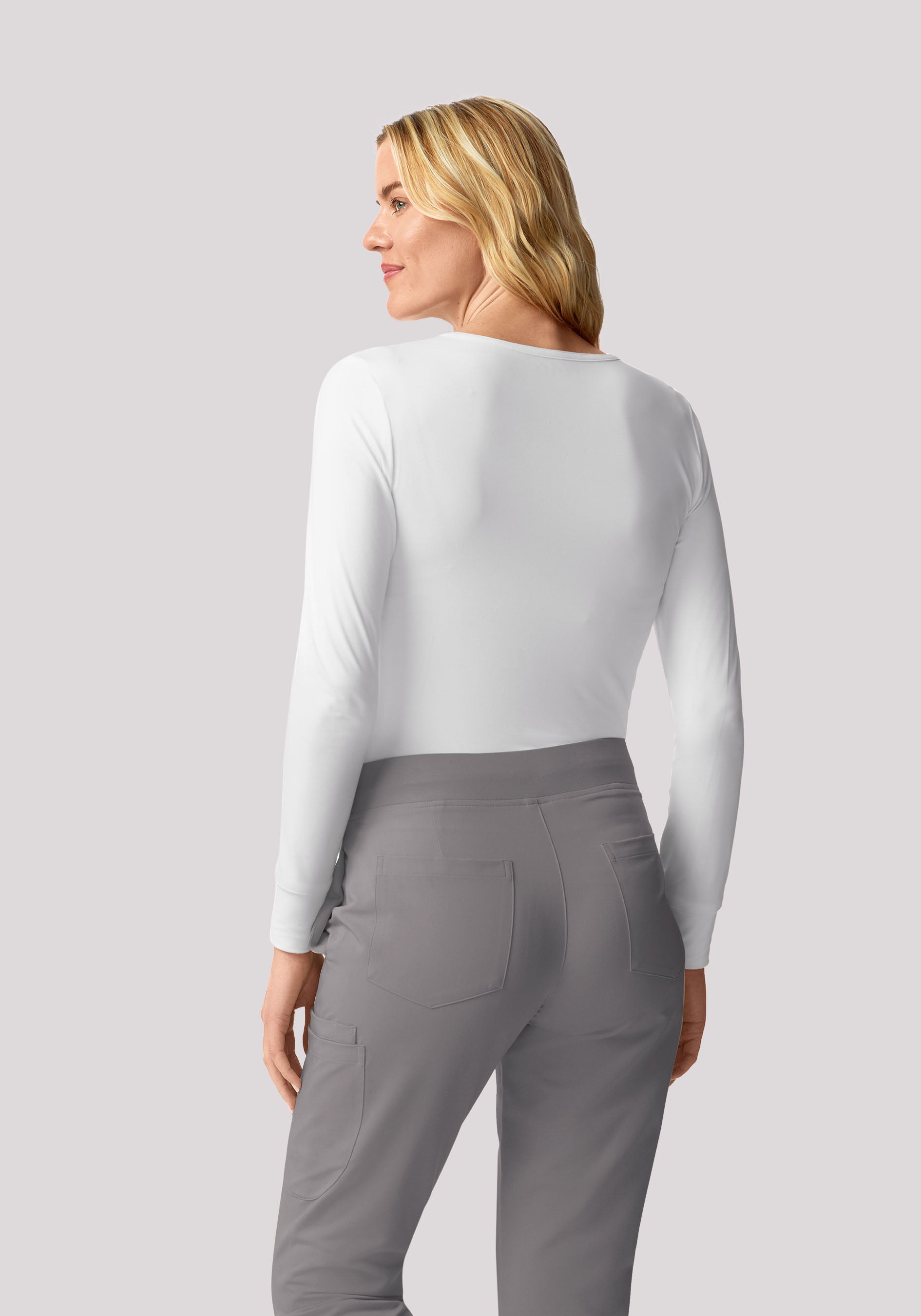 Women's Soft Knit Underscrubs White