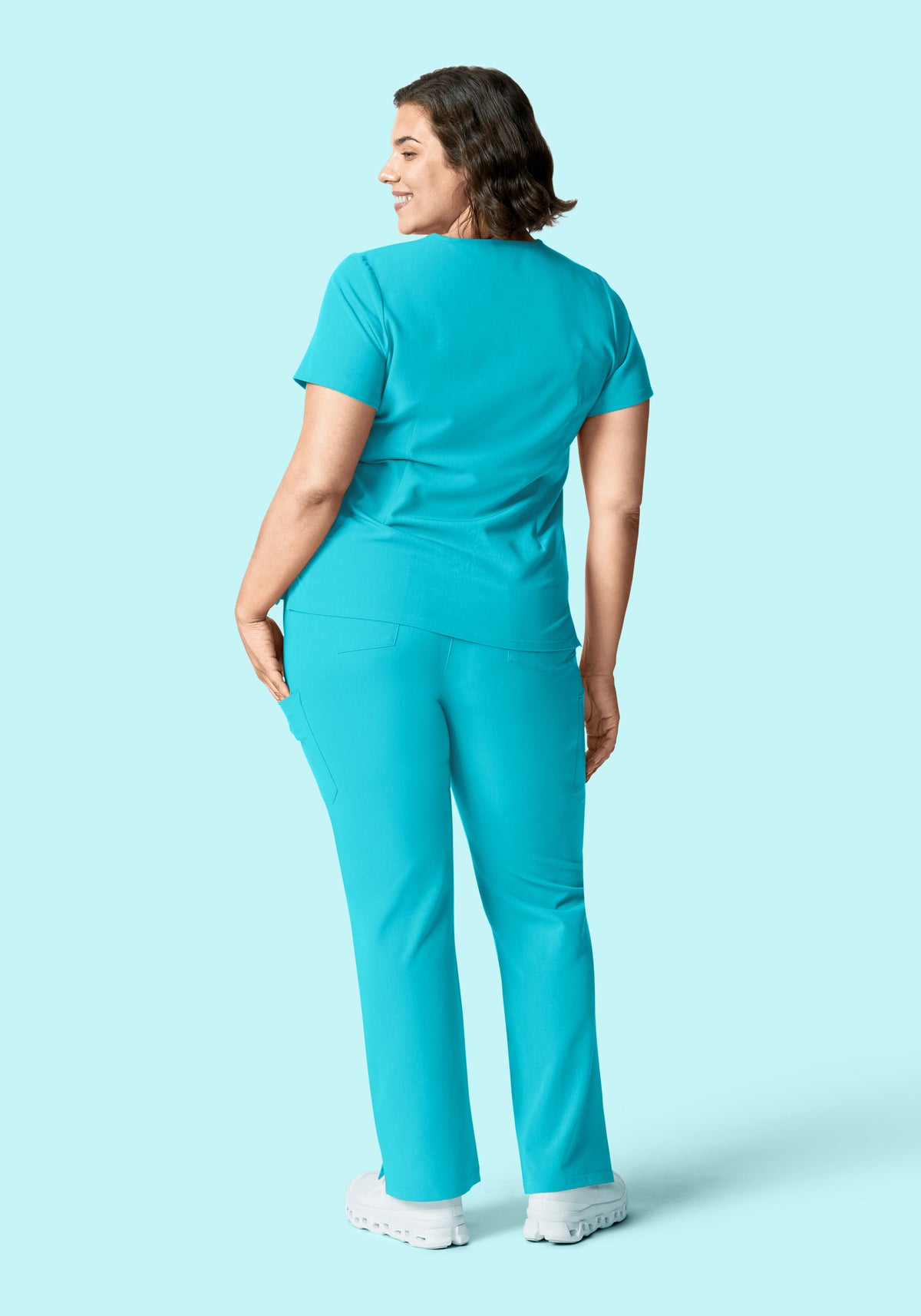 6 Pocket Top Teal
