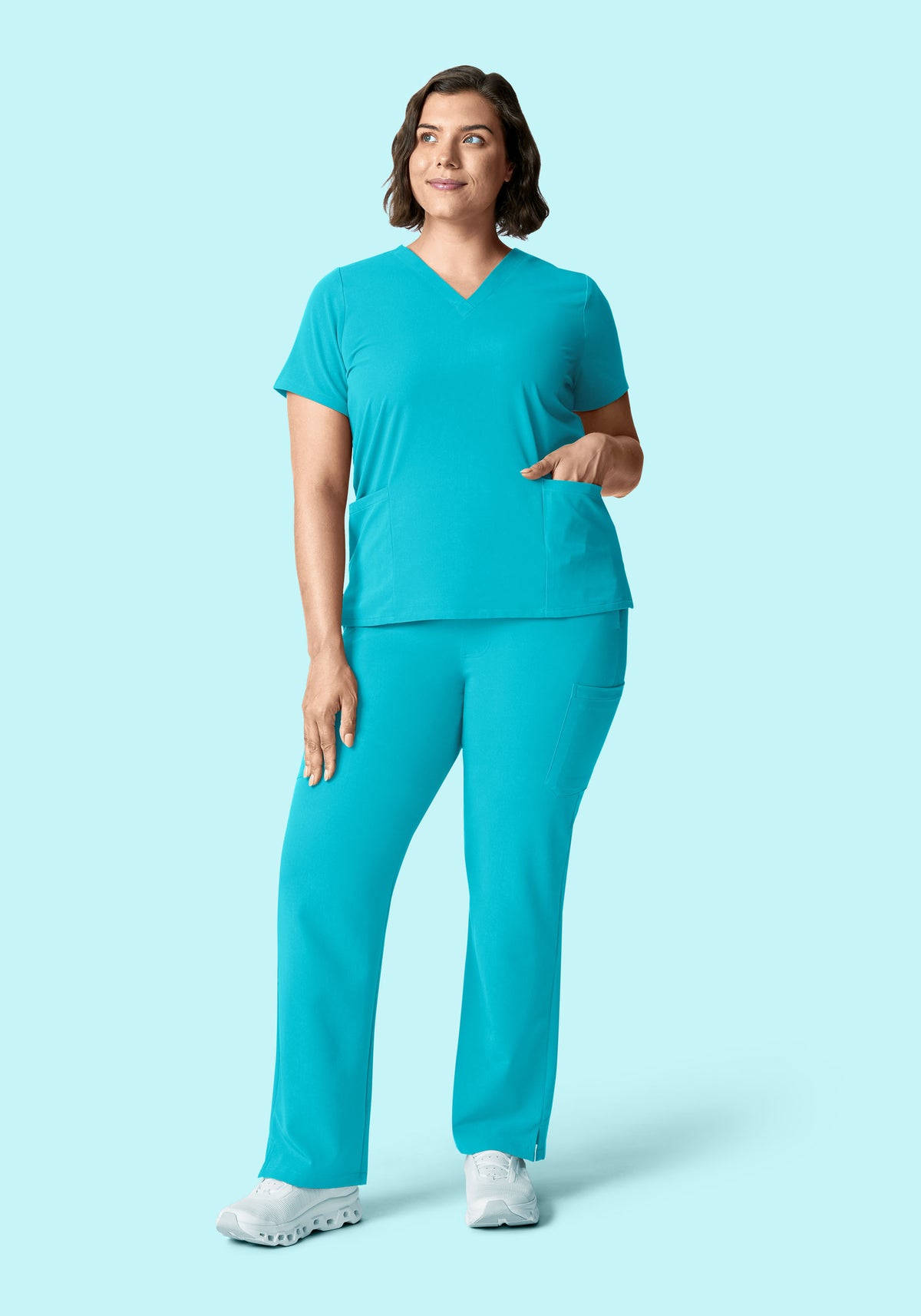 6 Pocket Top Teal