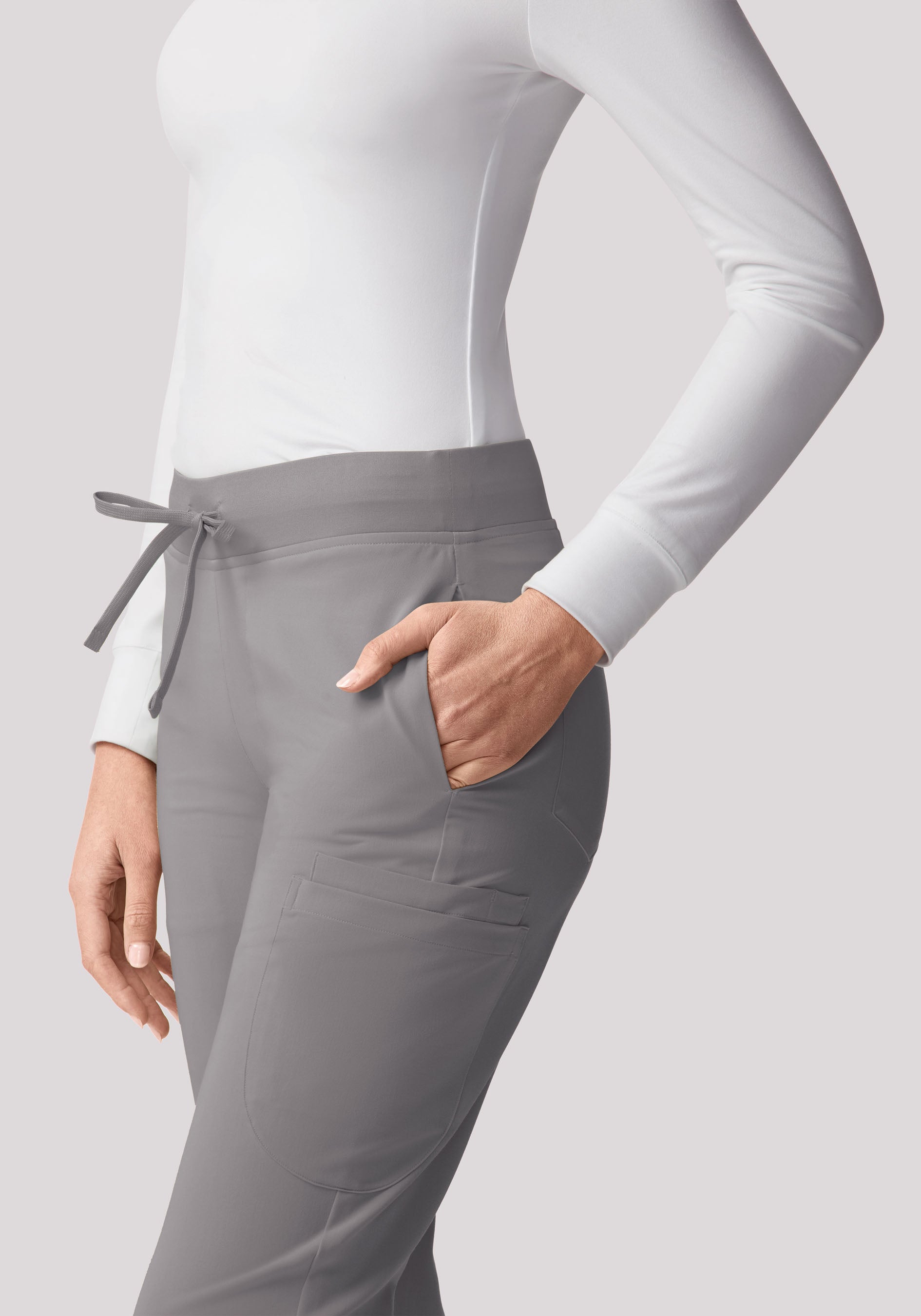 Women's Soft Knit Underscrubs White