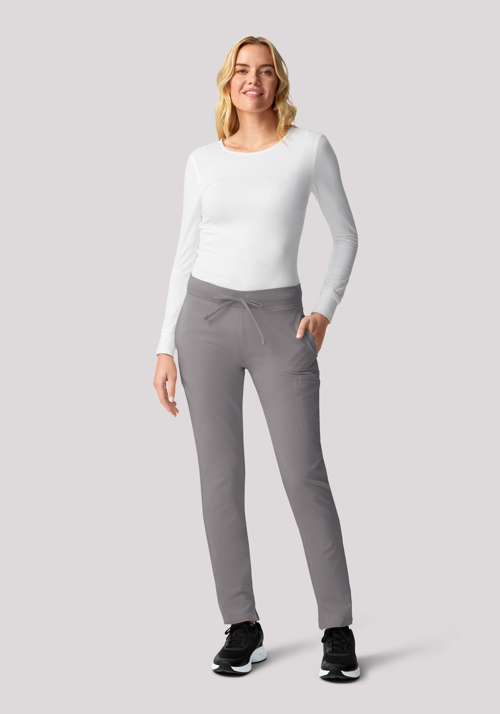 Women's Soft Knit Underscrubs White