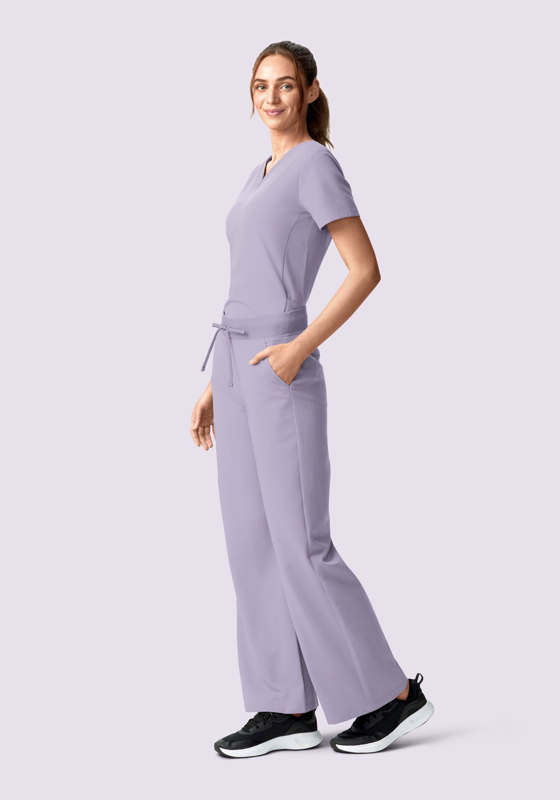 High Waisted Wide Leg Ube