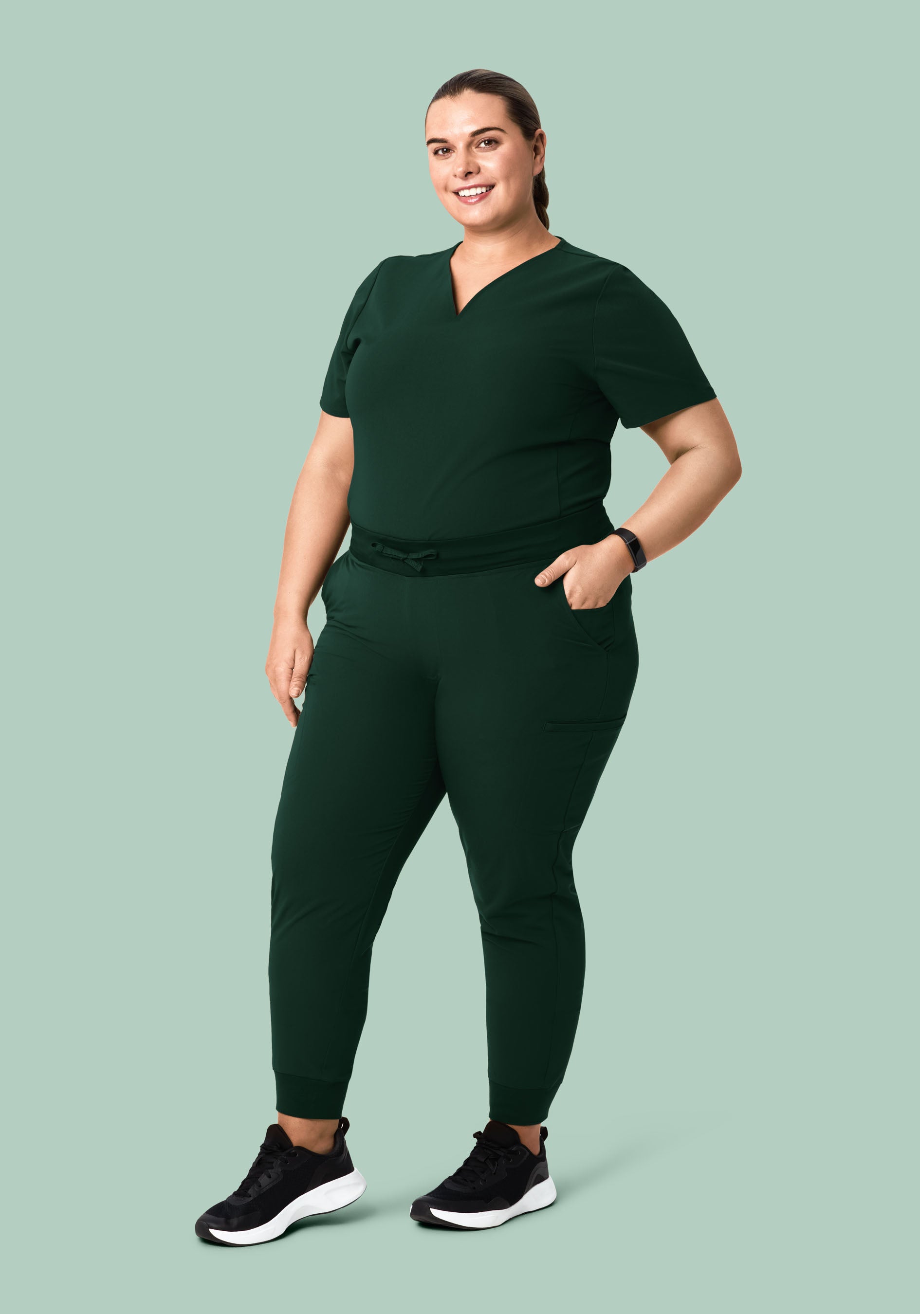 11 Pocket Joggers Midnight Green