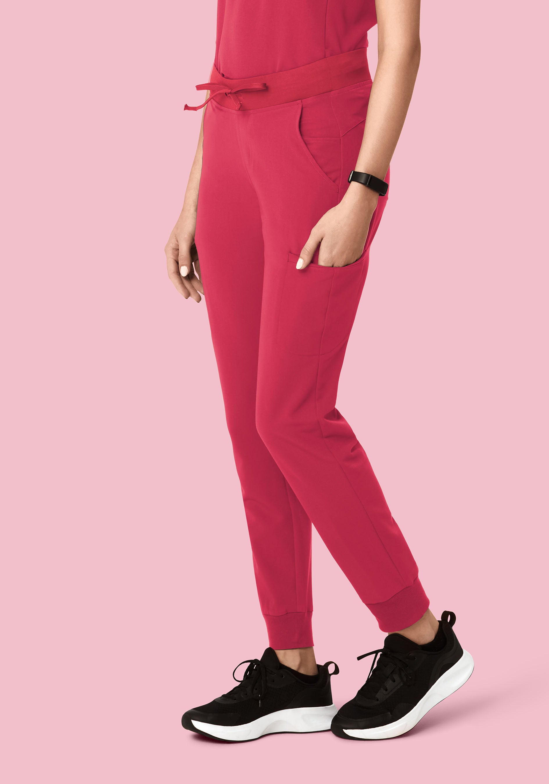 11 Pocket Joggers Deep Rose