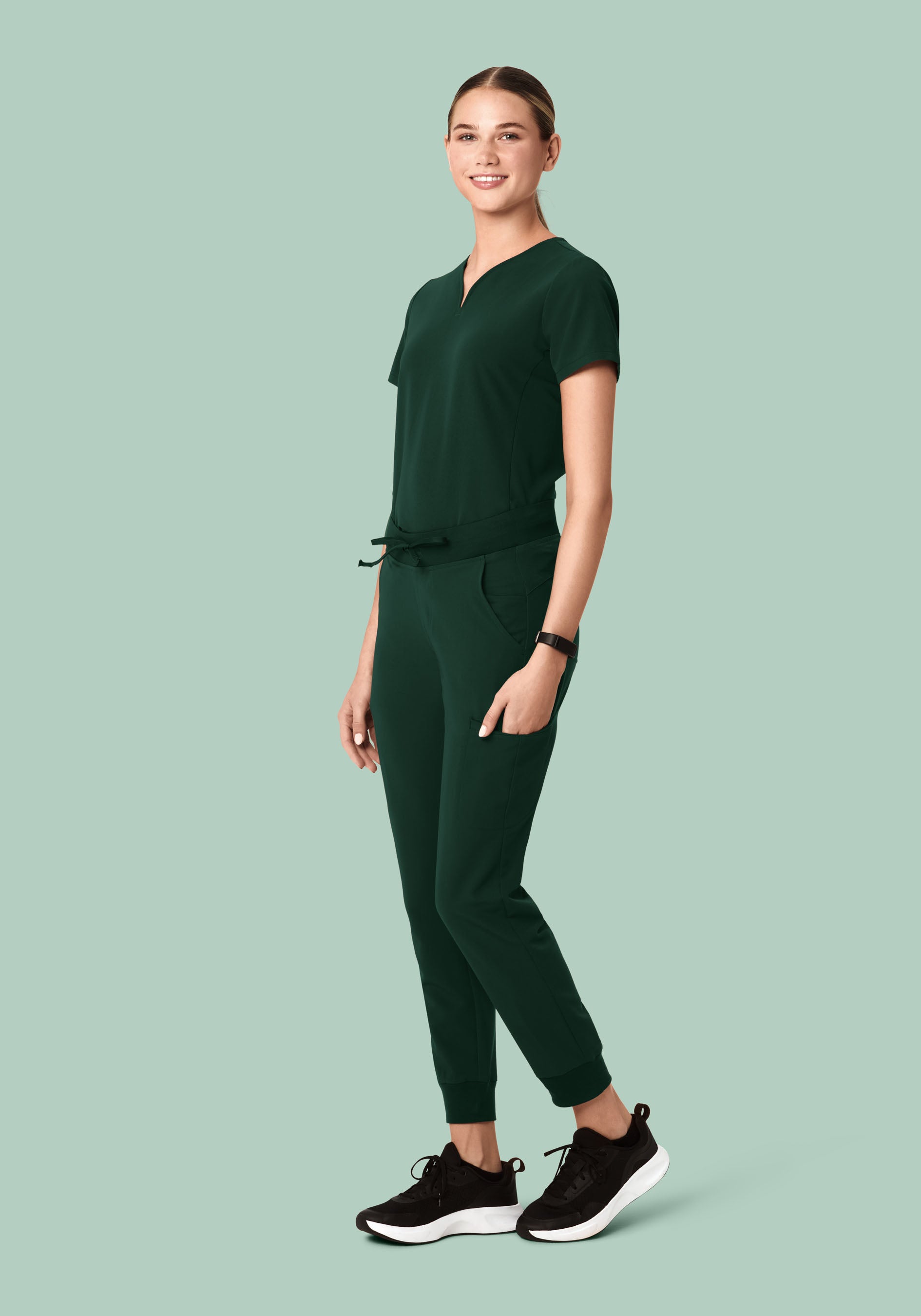 11 Pocket Joggers Midnight Green