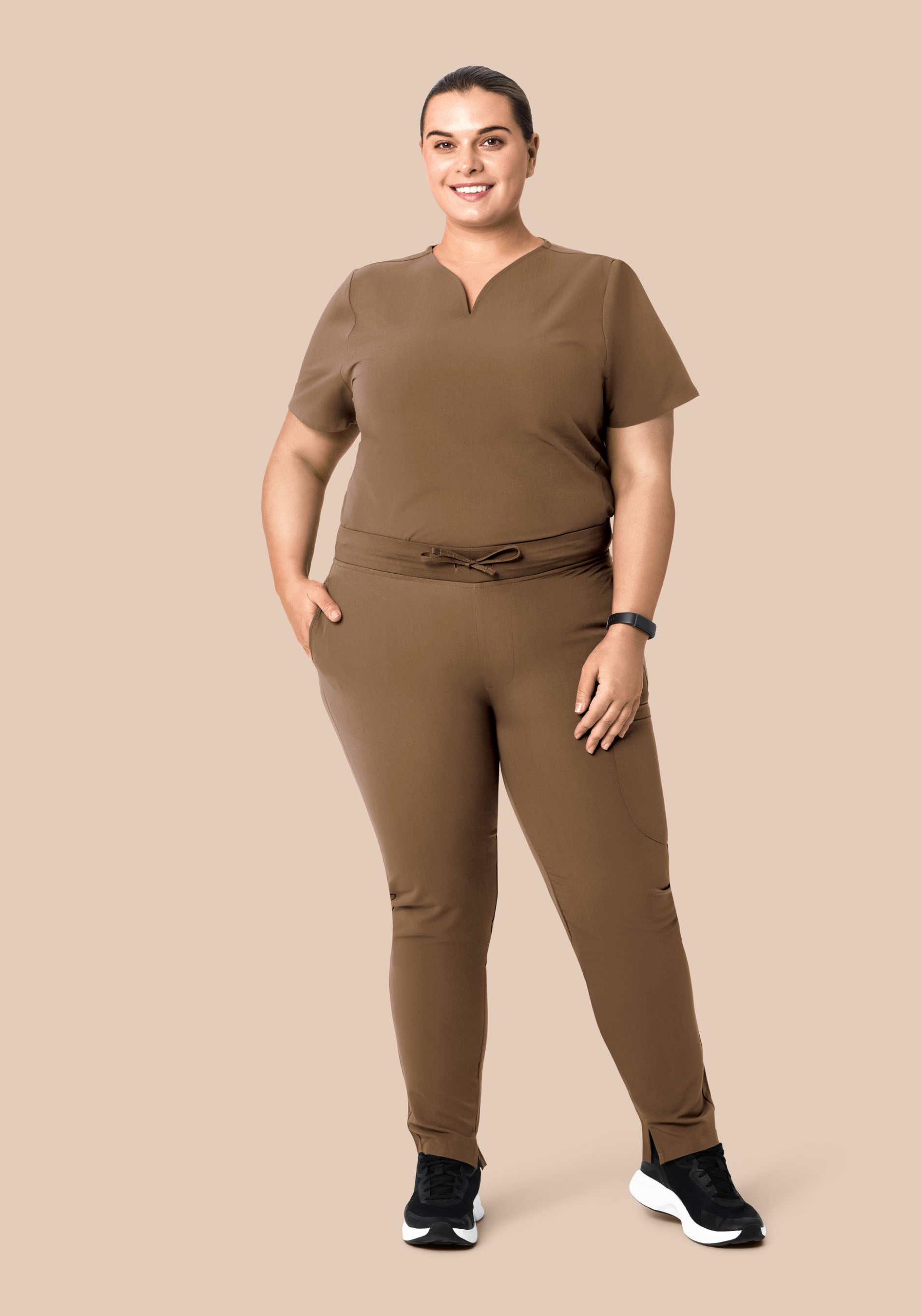6 Pocket Slim Pants Ash Brown
