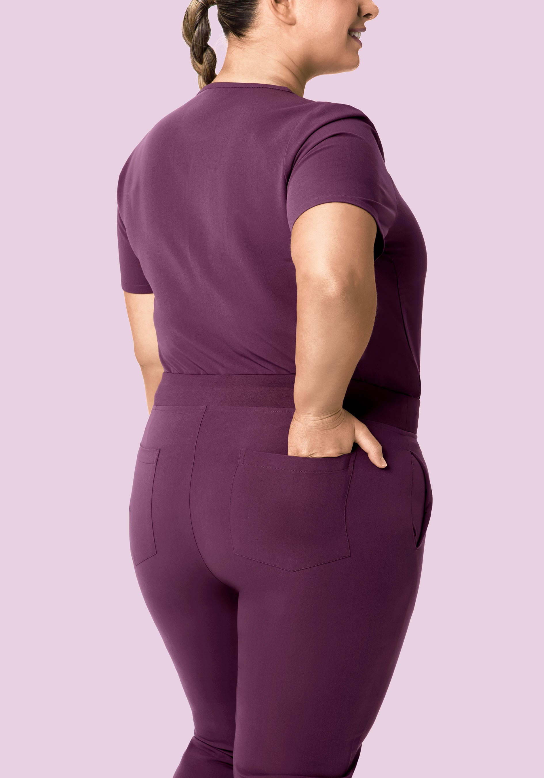 6 Pocket Slim Pants Bordeaux