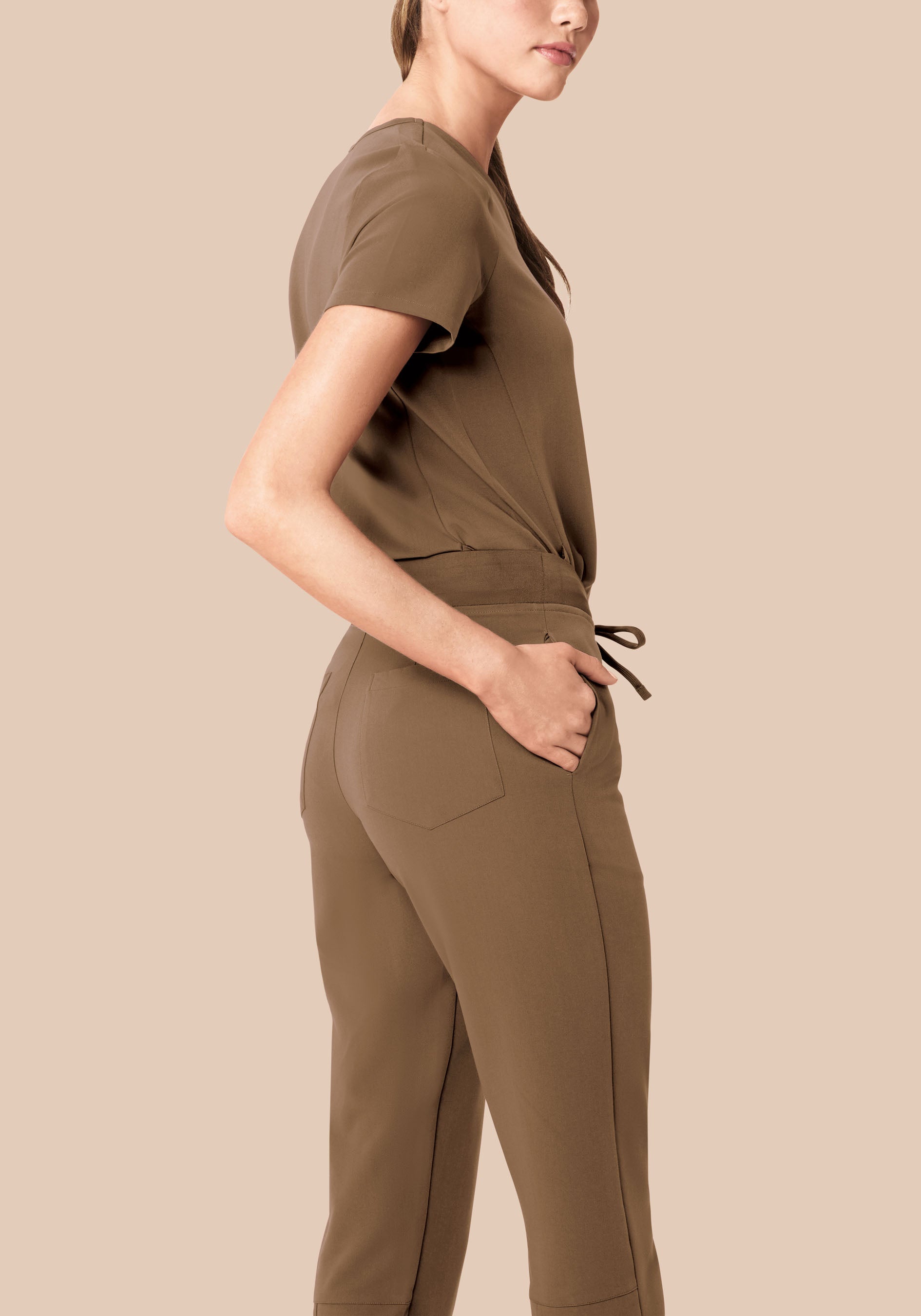 6 Pocket Slim Pants Ash Brown