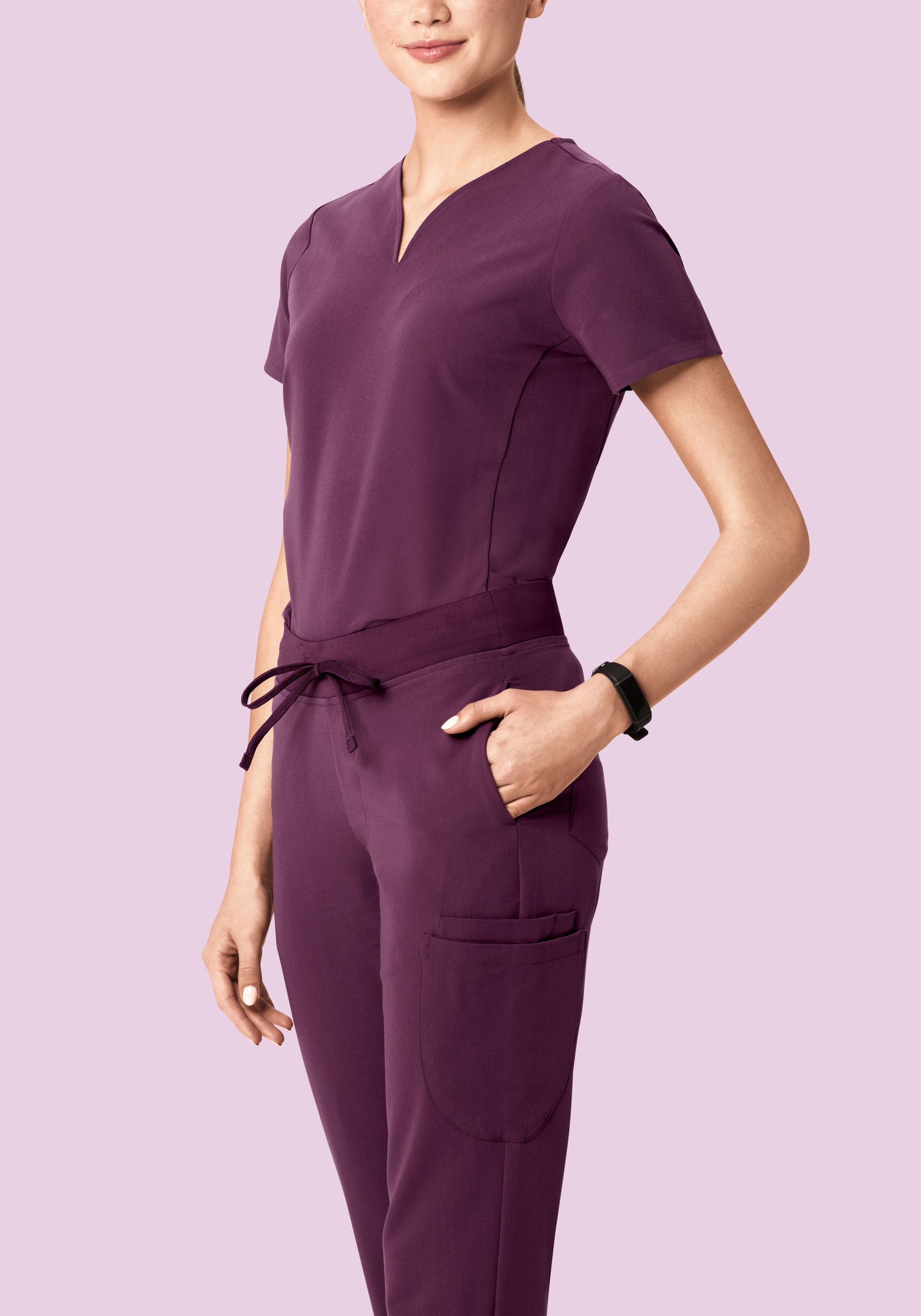 6 Pocket Slim Pants Bordeaux