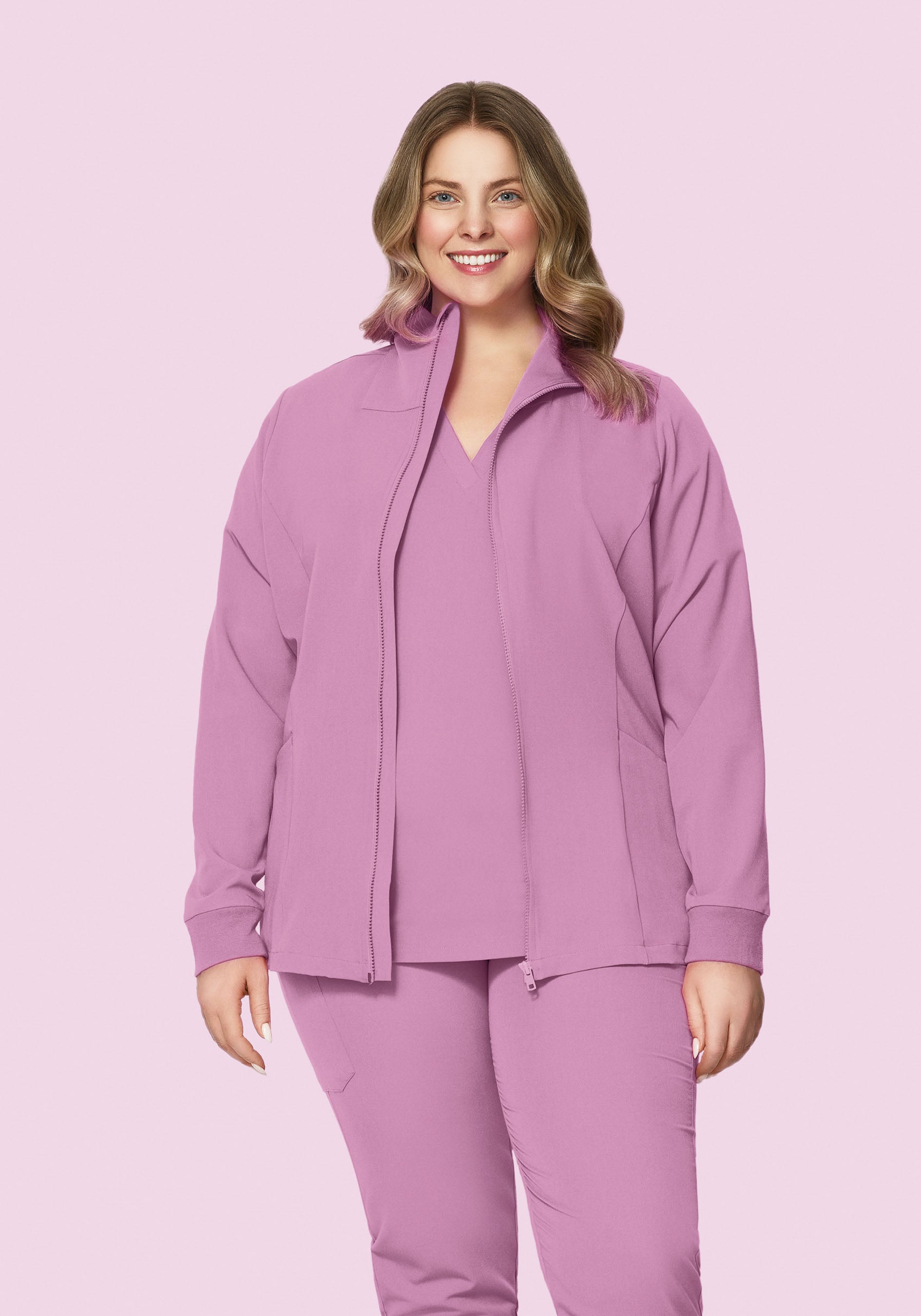 Women's Modern Scrub Jacket Lilac