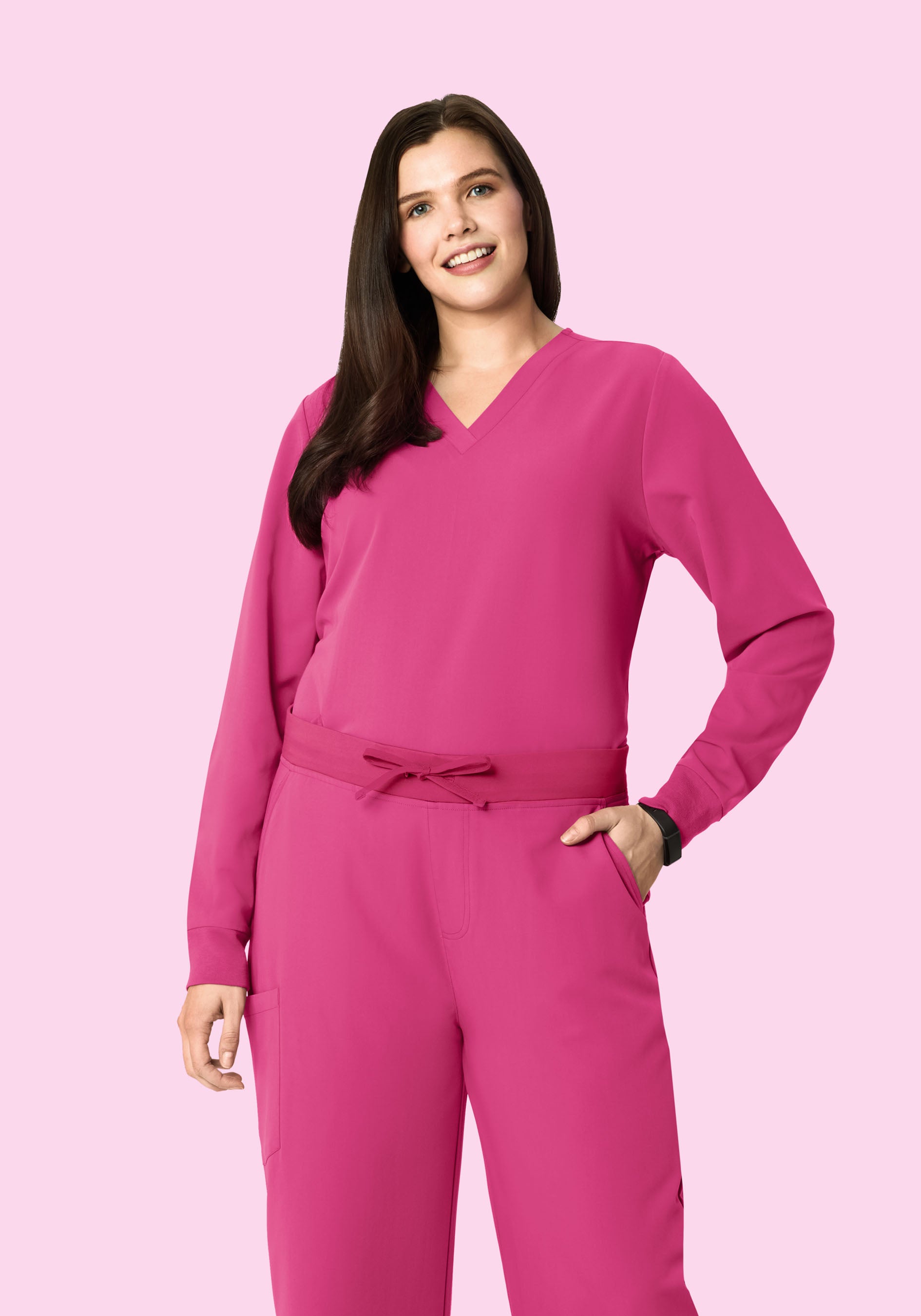 Long Sleeve 6 Pocket Top Bloom