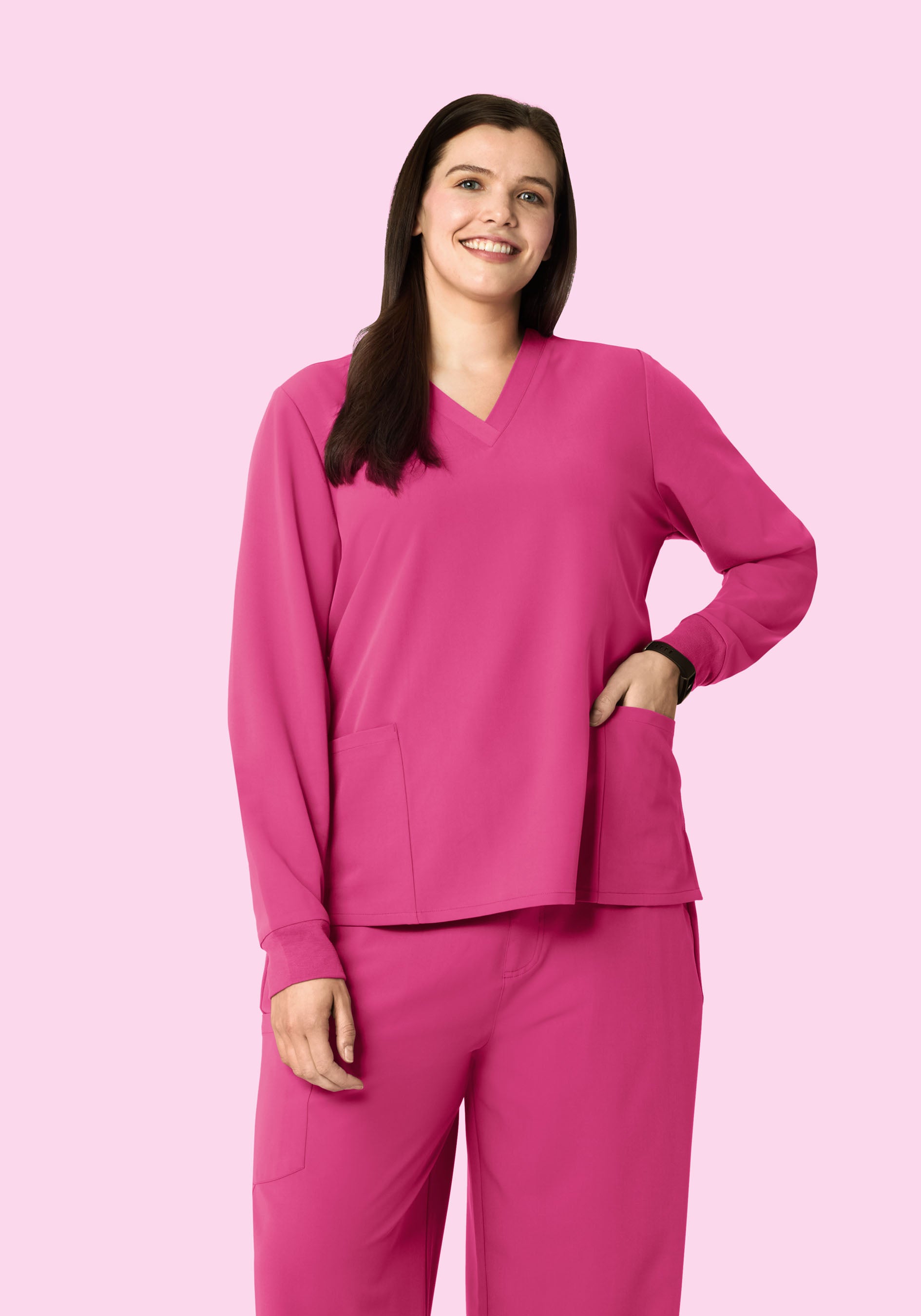 Long Sleeve 6 Pocket Top Bloom