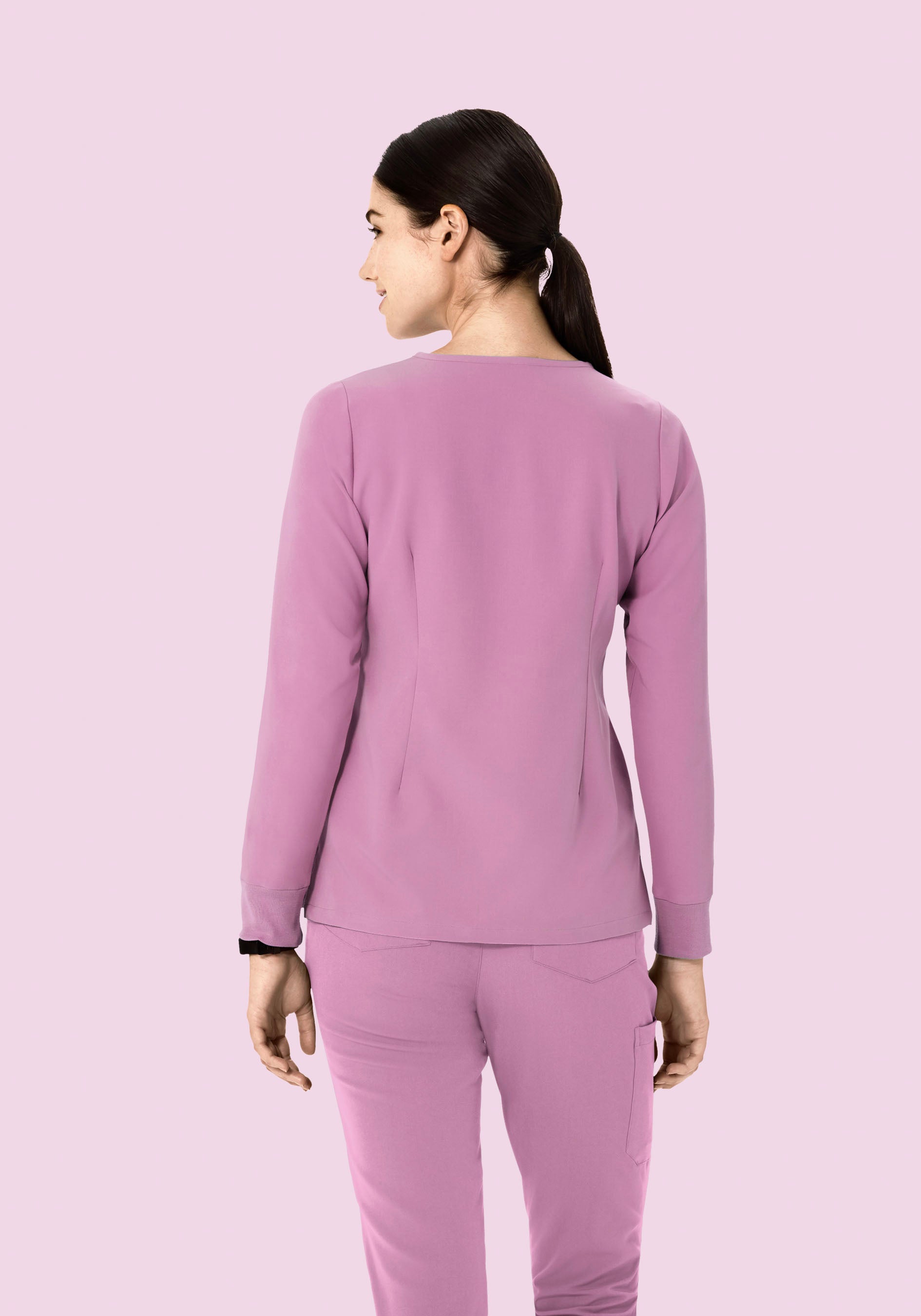 Long Sleeve One Pocket Top Lilac