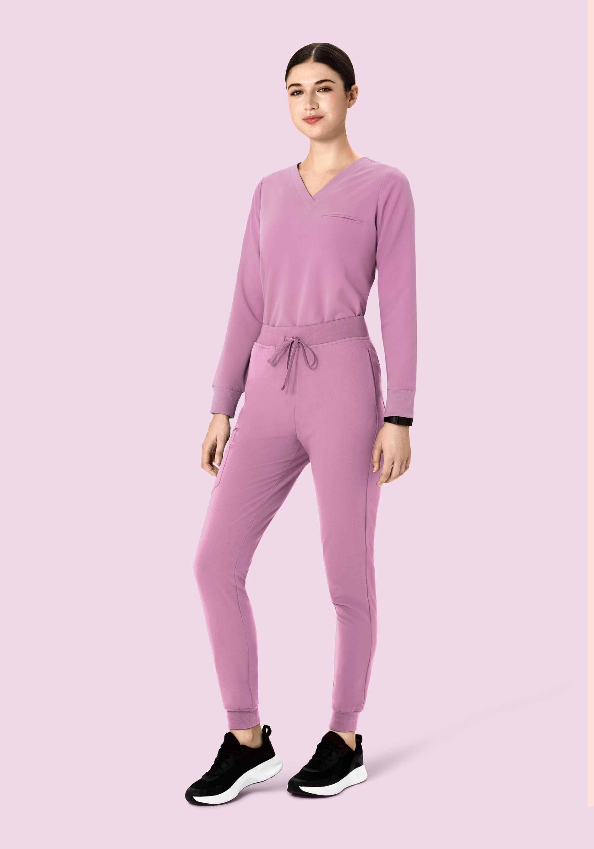 Long Sleeve One Pocket Top Lilac