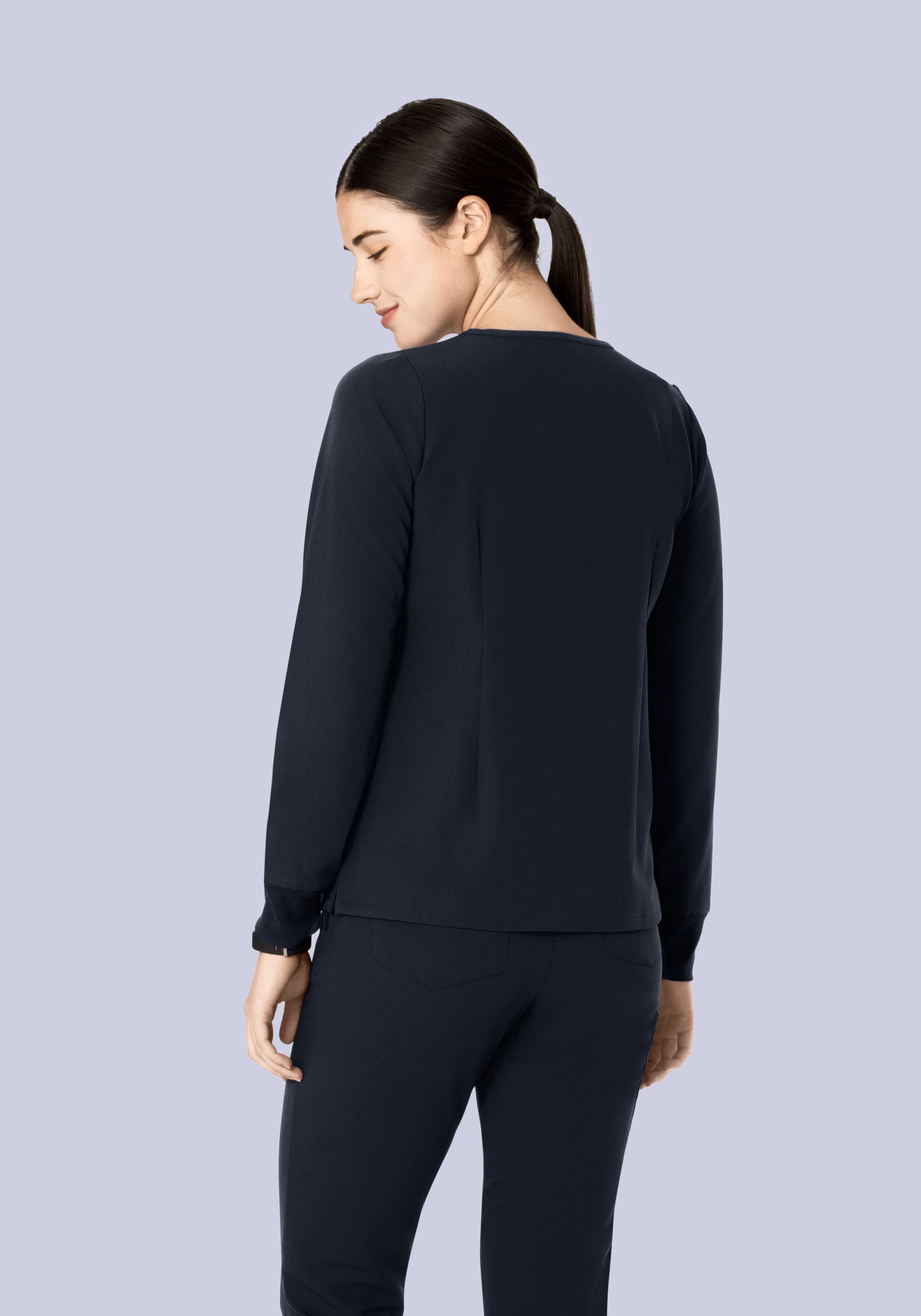 Long Sleeve 6 Pocket Top Midnight Navy