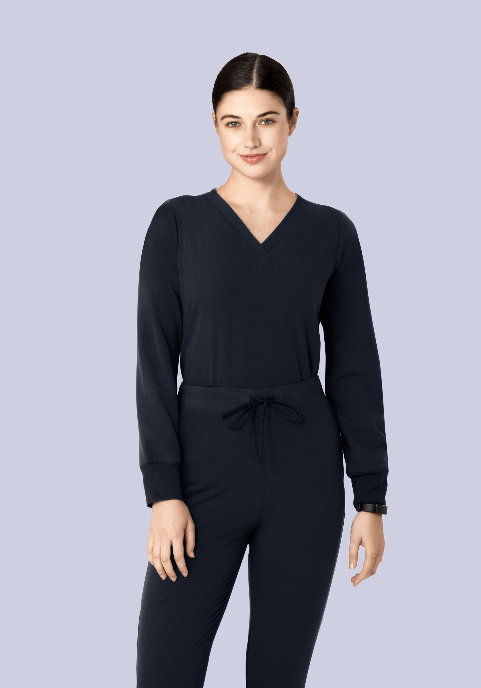 Long Sleeve 6 Pocket Top Midnight Navy