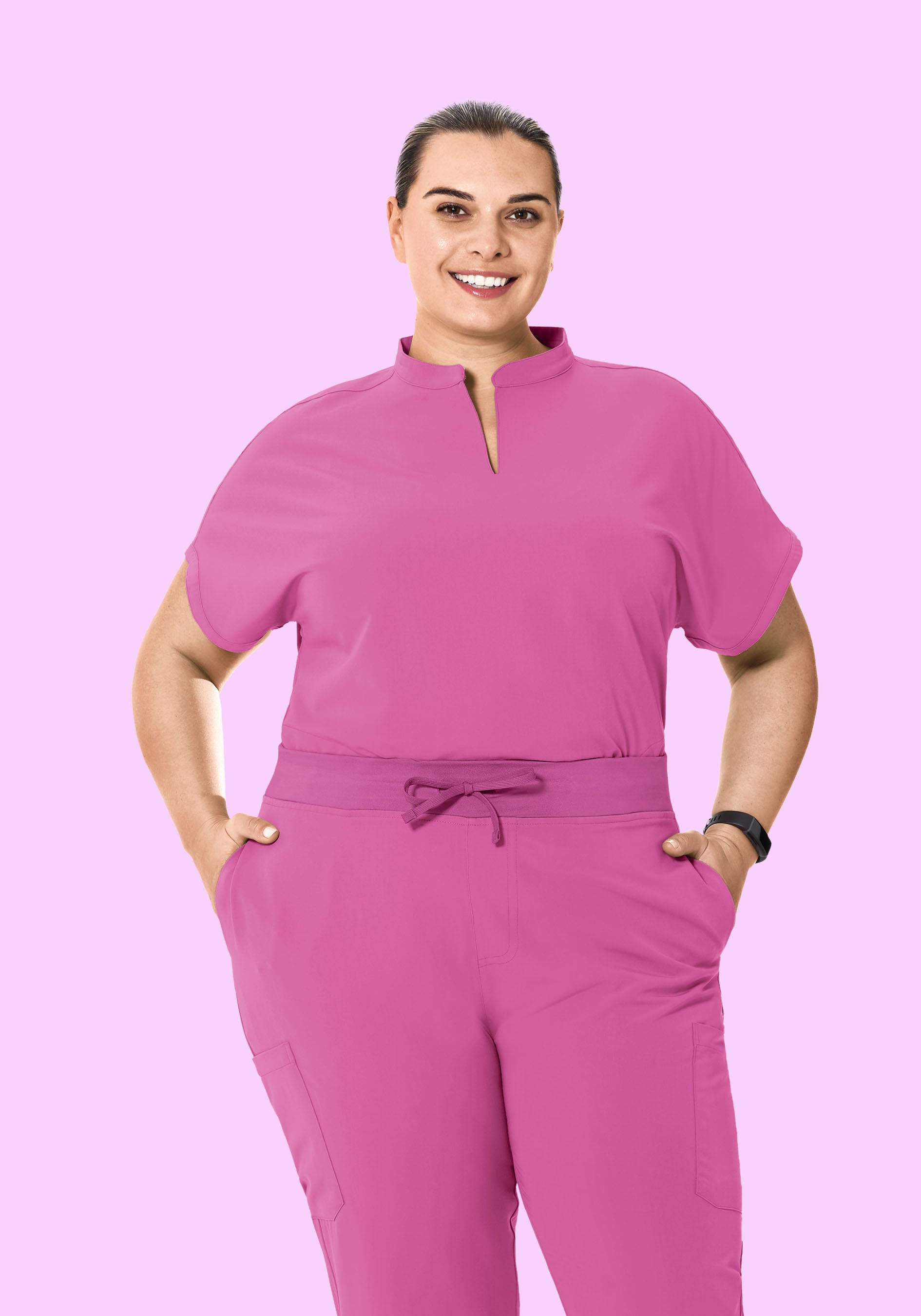 Mandarin Dolman Top Dahlia