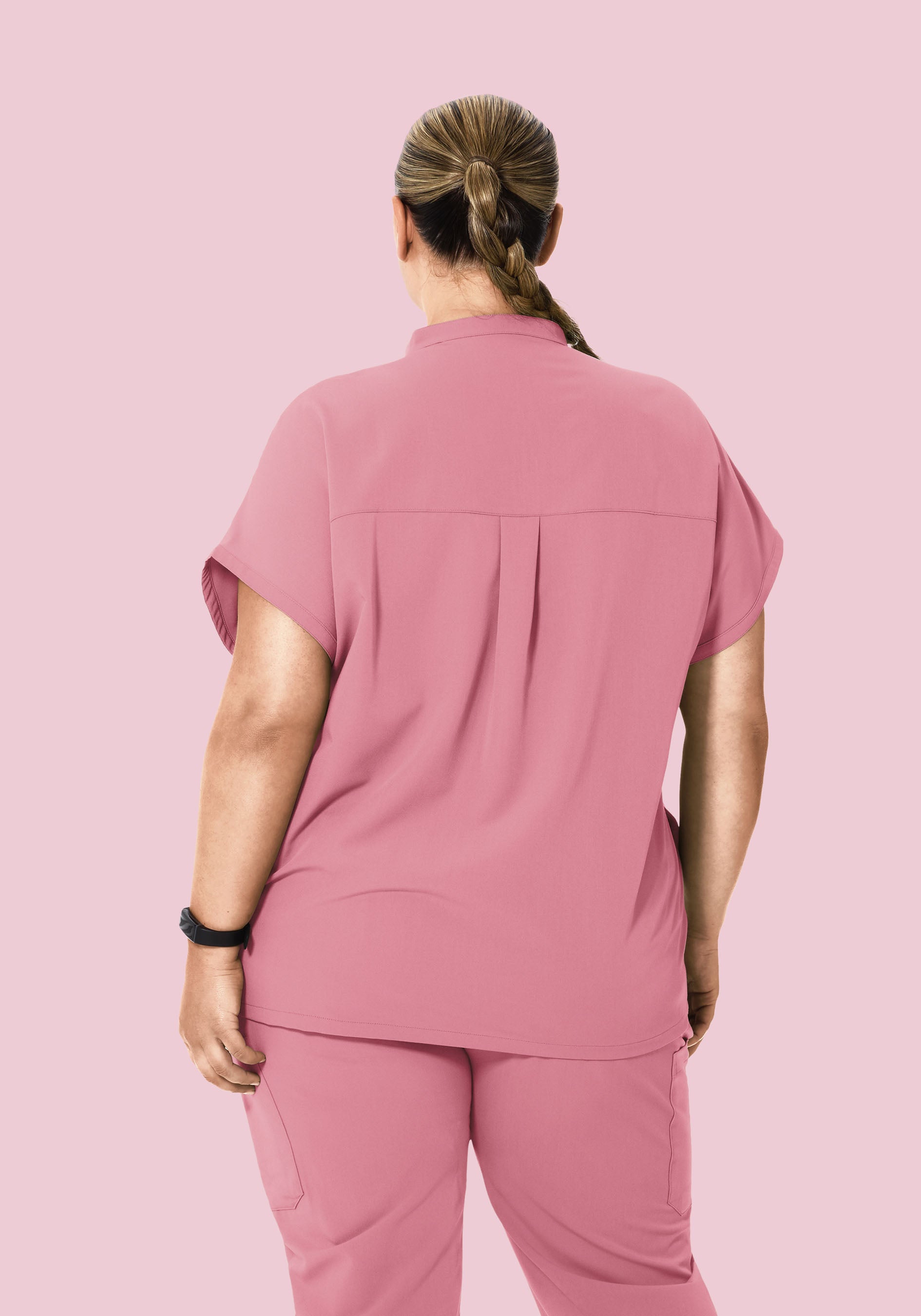 Mandarin Dolman Top Rosé