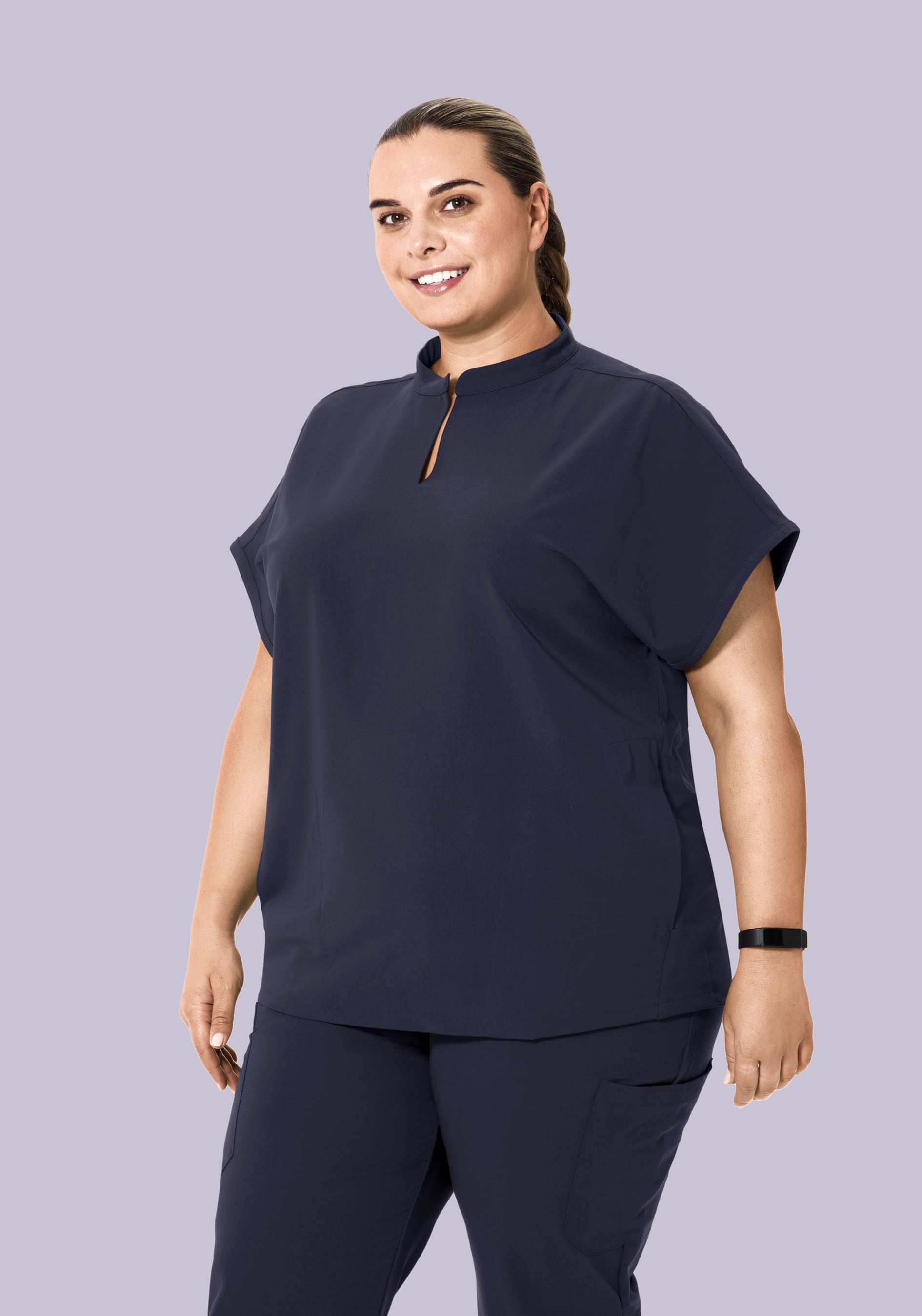 Mandarin Dolman Top Steel