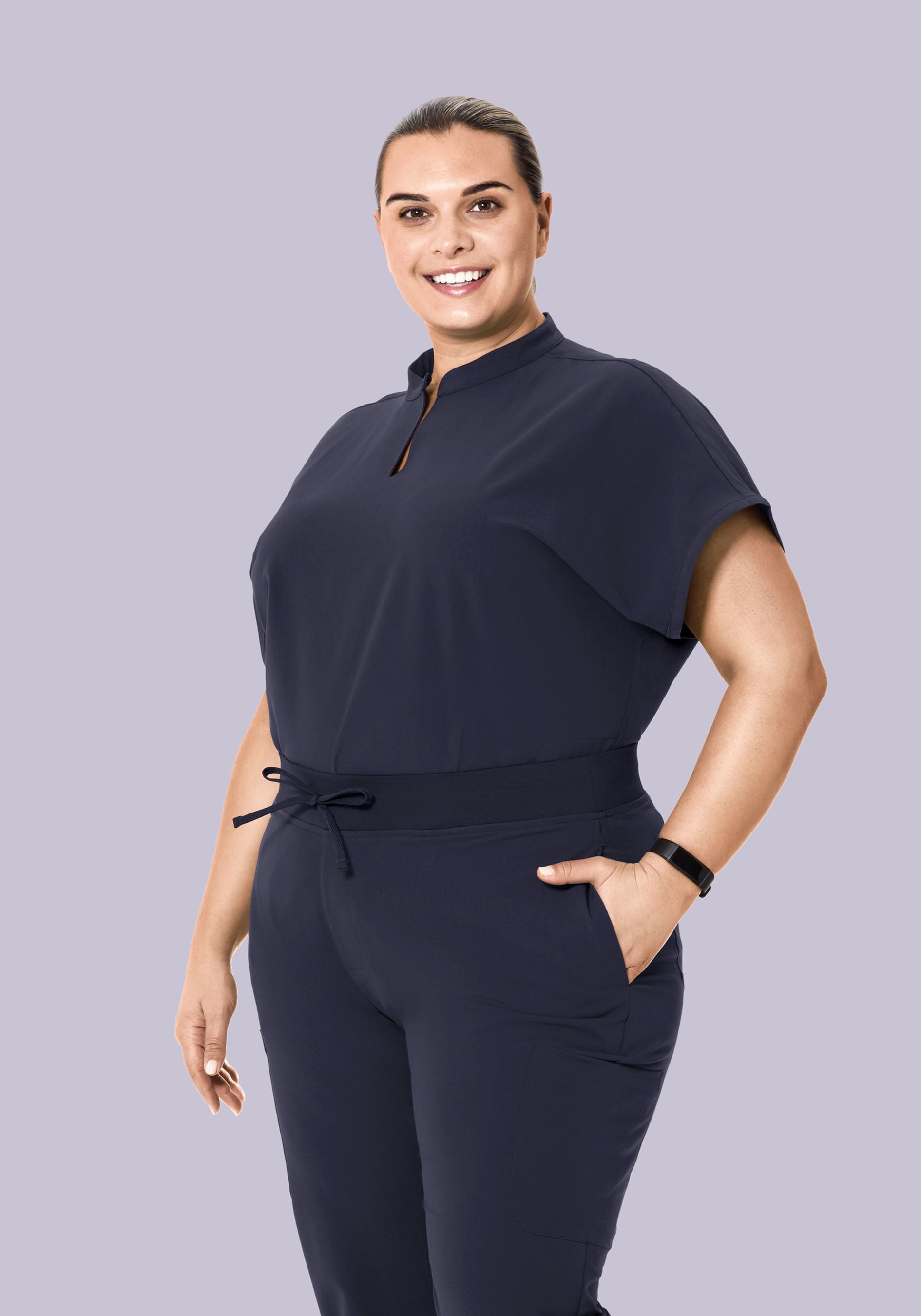 Mandarin Dolman Top Steel