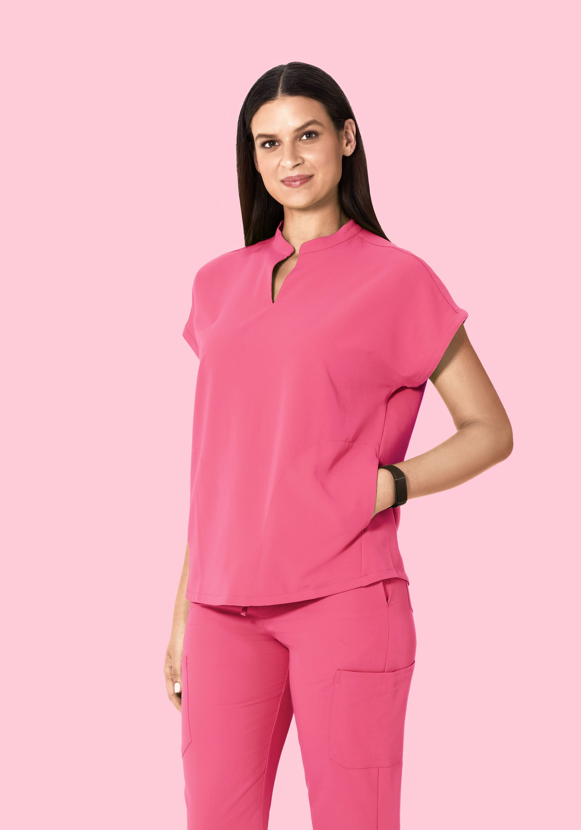 Mandarin Dolman Top Bubblegum