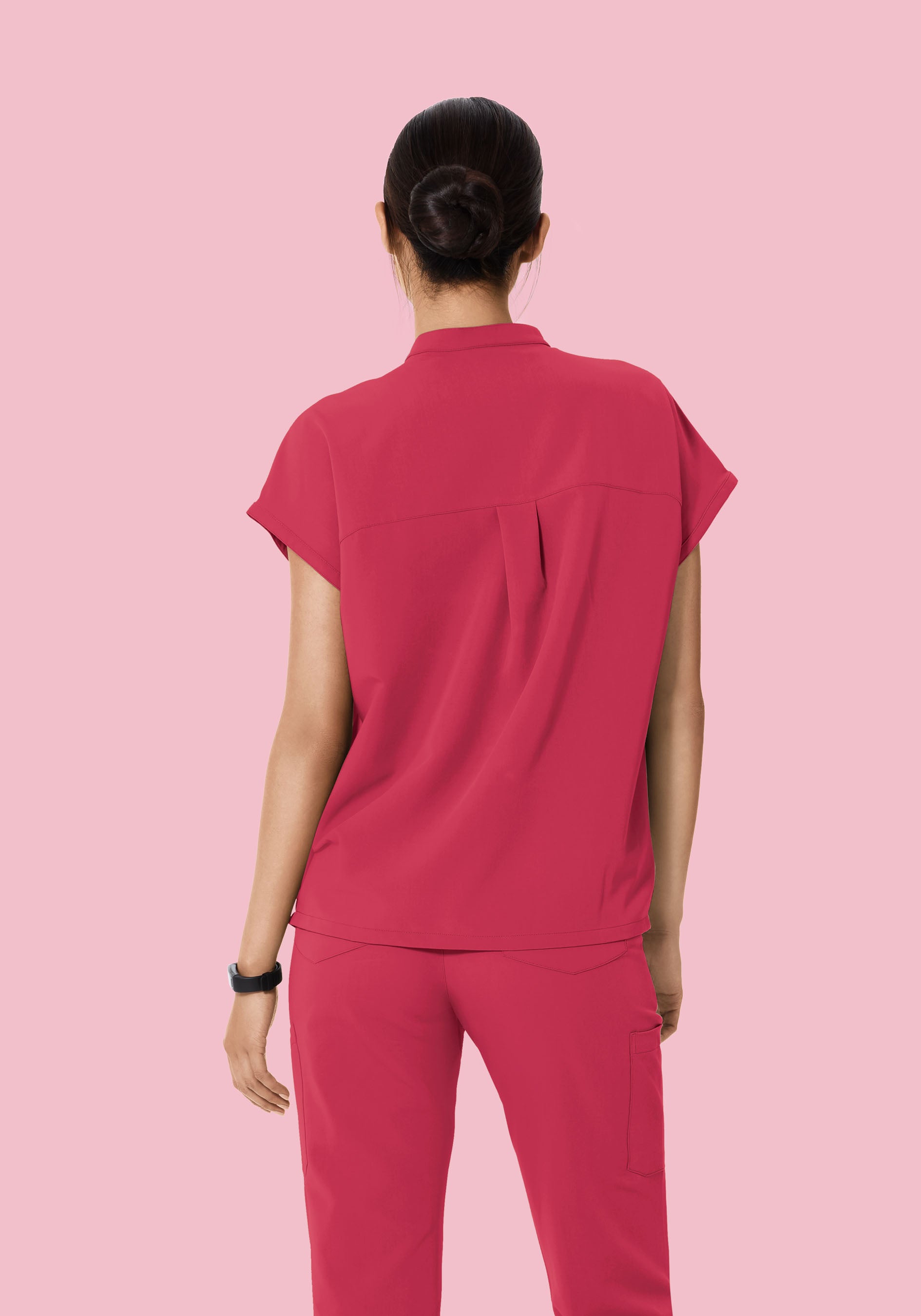 Mandarin Dolman Top Deep Rose
